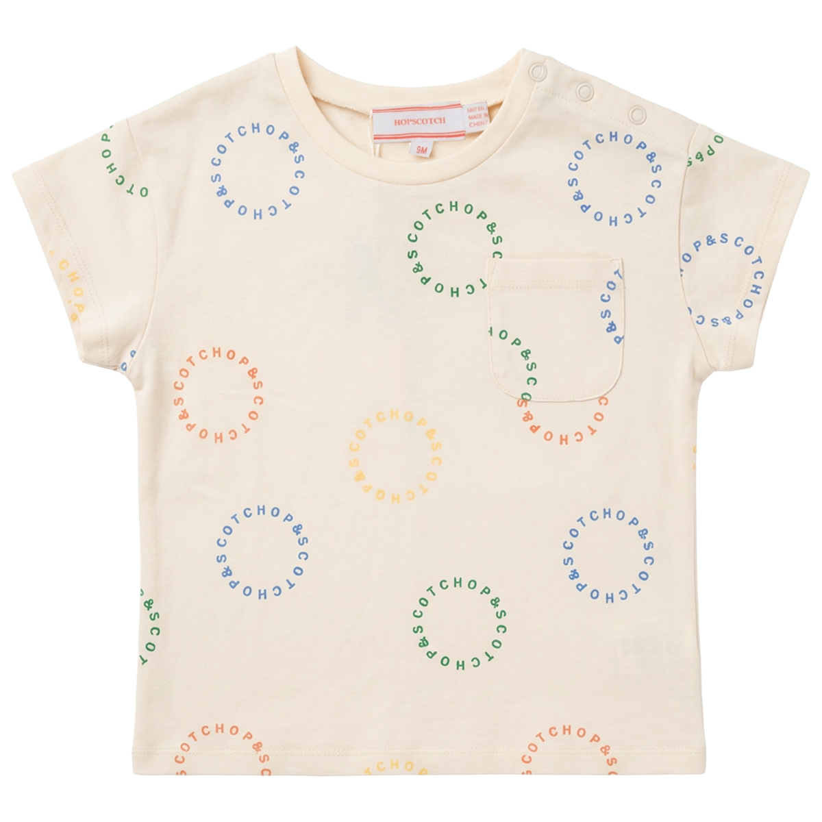 Hopscotch T Shirt in Natural by Hopscotch