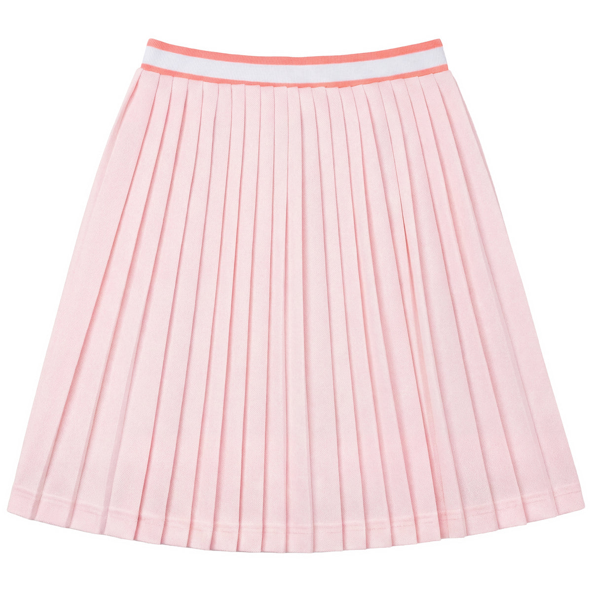 Stripe Pleated Skirt in Pink by Charlotte & George