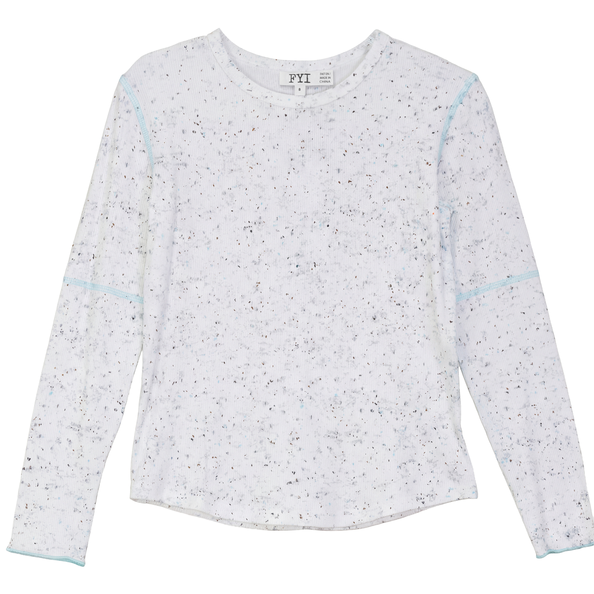 Splash Print Top in Blue by FYI