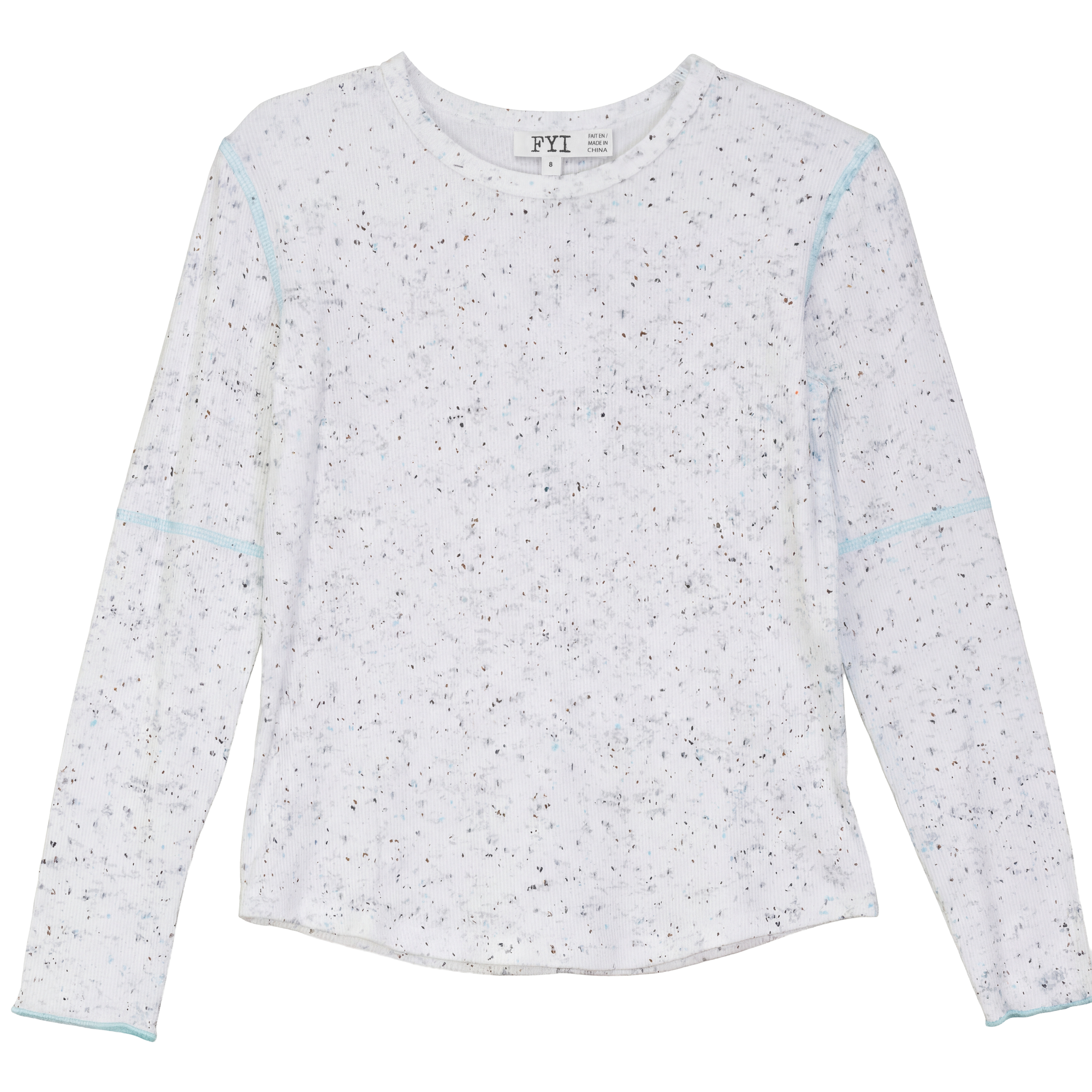 Splash Print Top in Blue by FYI