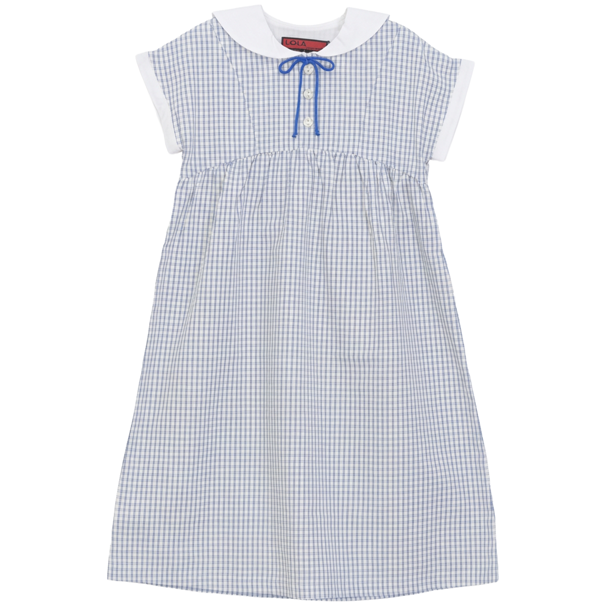 Maxi Dress With Sailor Collar in Navy by Lola