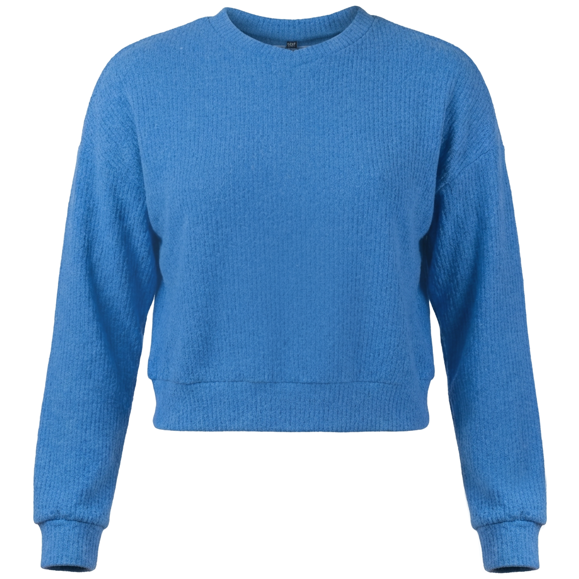 Mixed Rib Drop Shoulder Top in Royal by 24/7