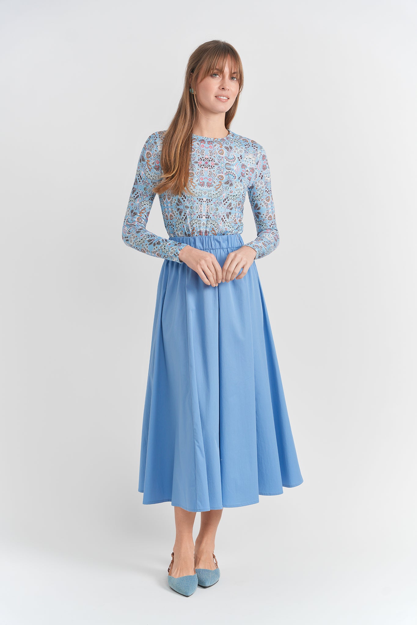 Floral Print Jersey Top in by Aspect