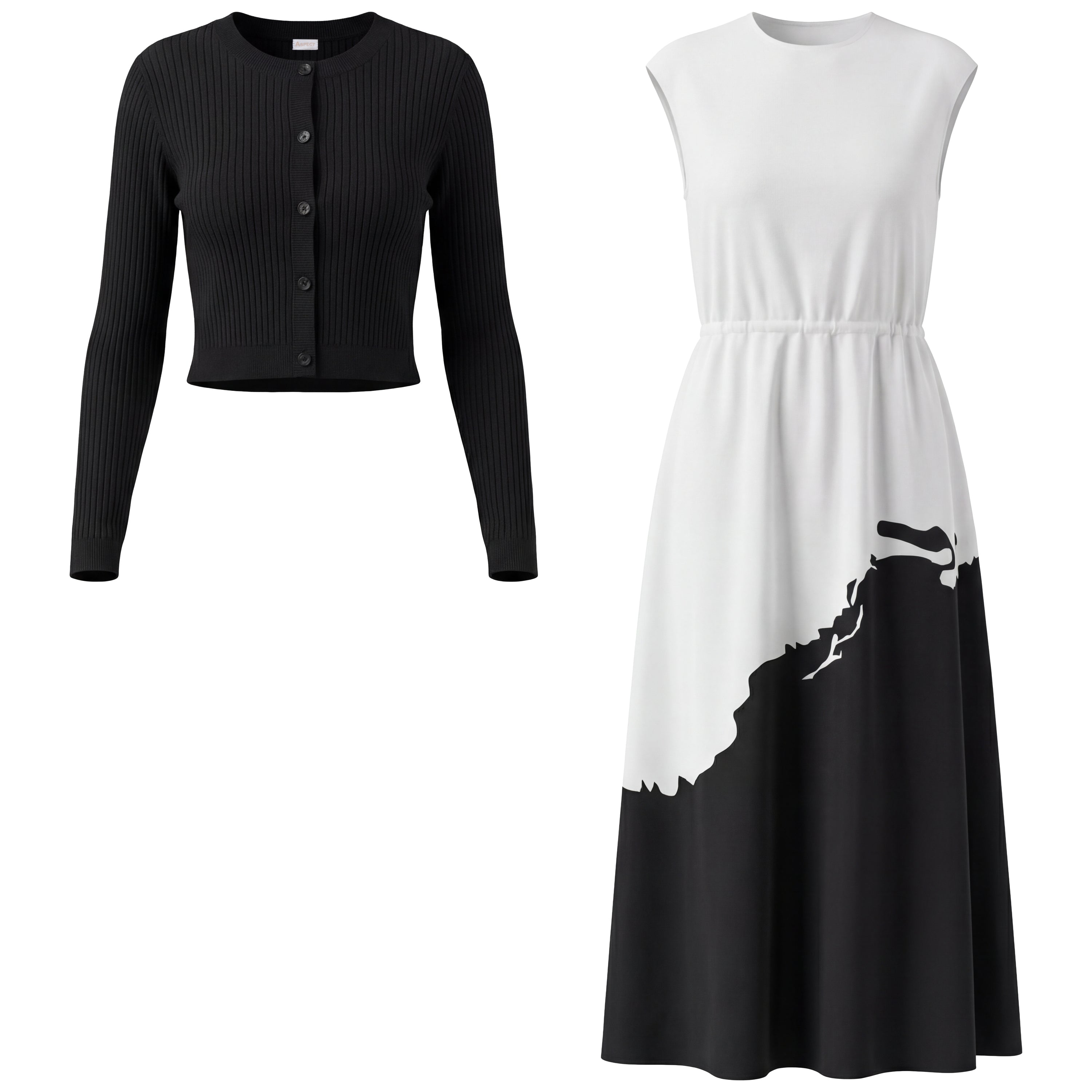 Demi Print Satin Jumper Cardigan in by Aspect