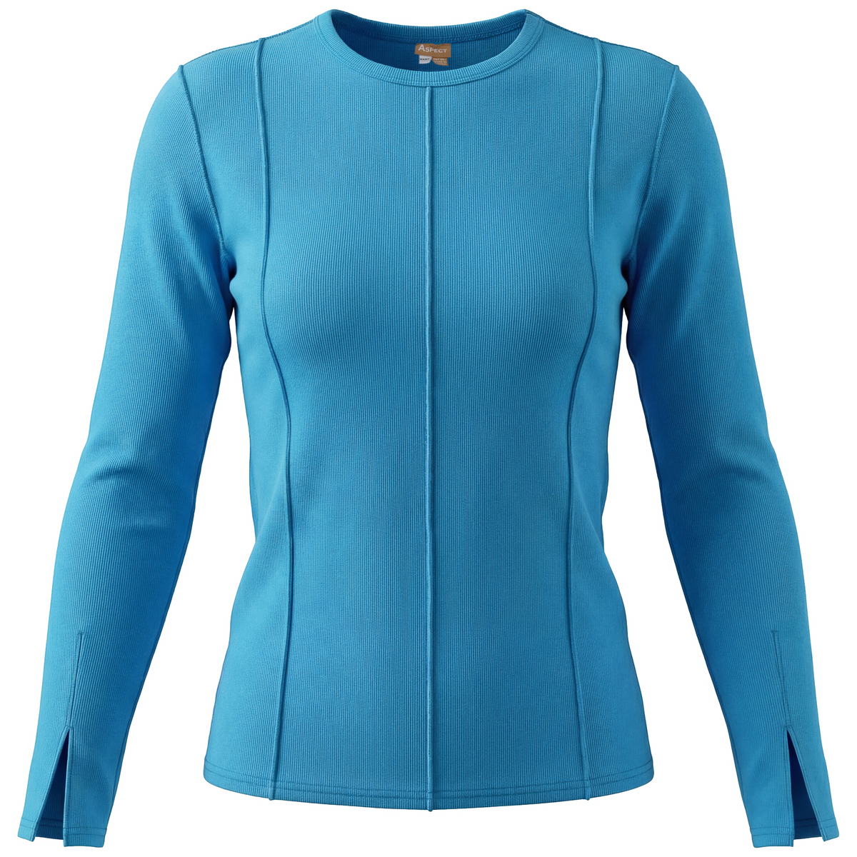Outseams Ribbed Top in Aqua by Aspect