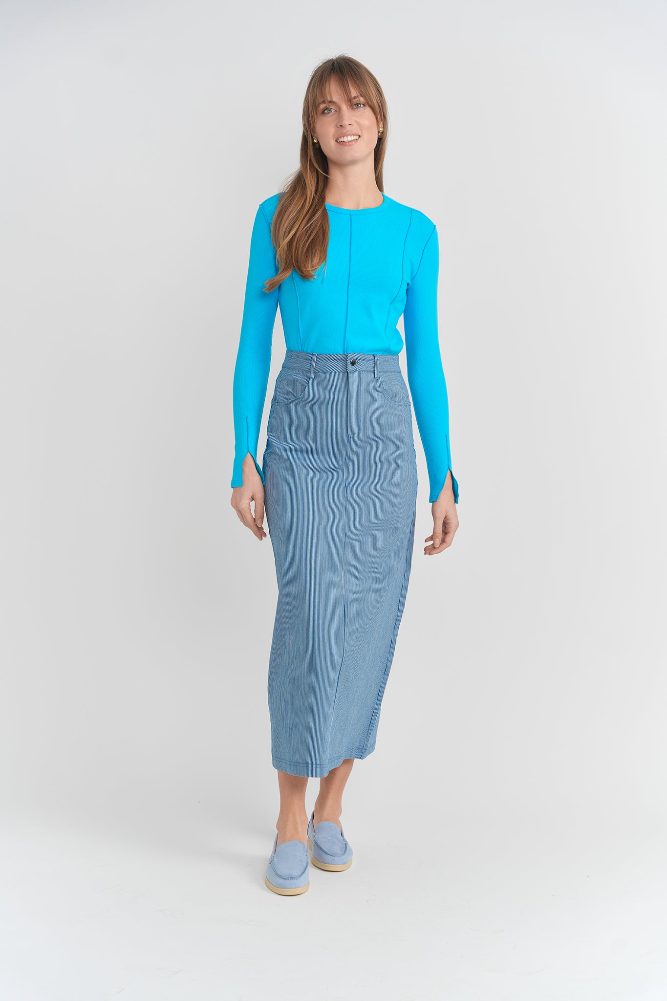 Outseams Ribbed Top in by Aspect