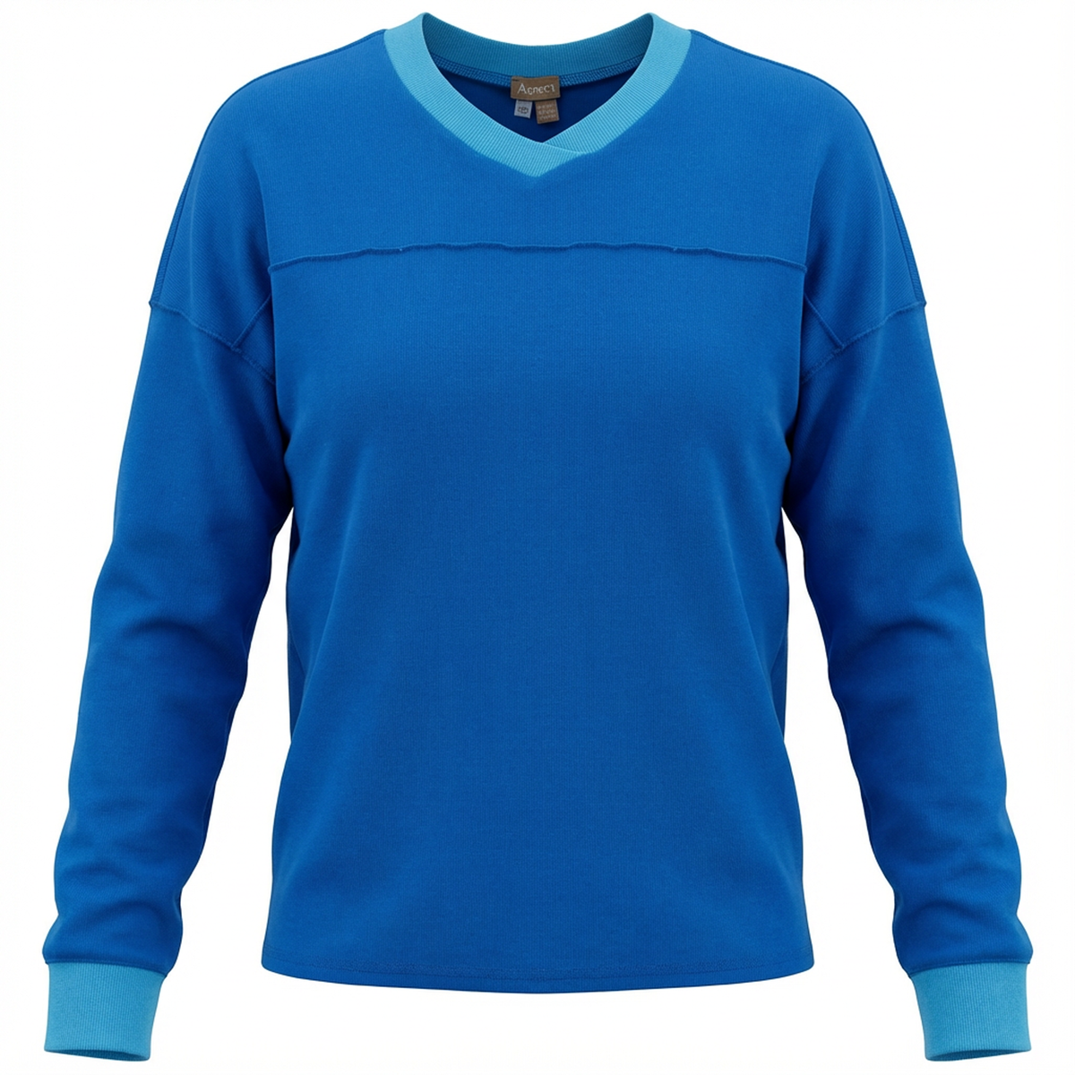 Contrast Trim Top in River by Aspect