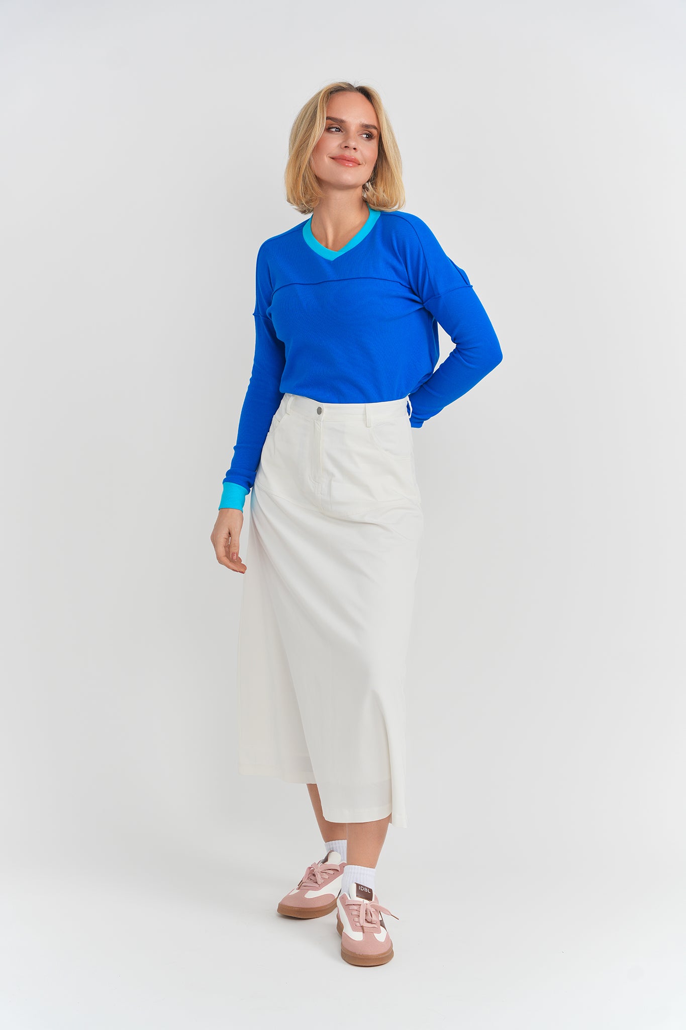 Contrast Trim Top in by Aspect