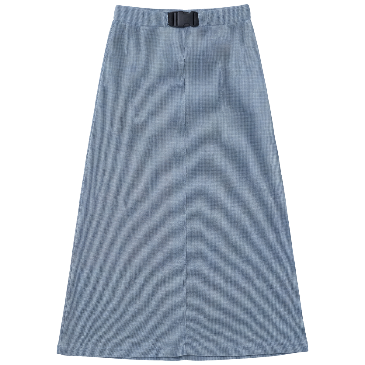 Denim Waffle Buckle Skirt in Denim by FYI