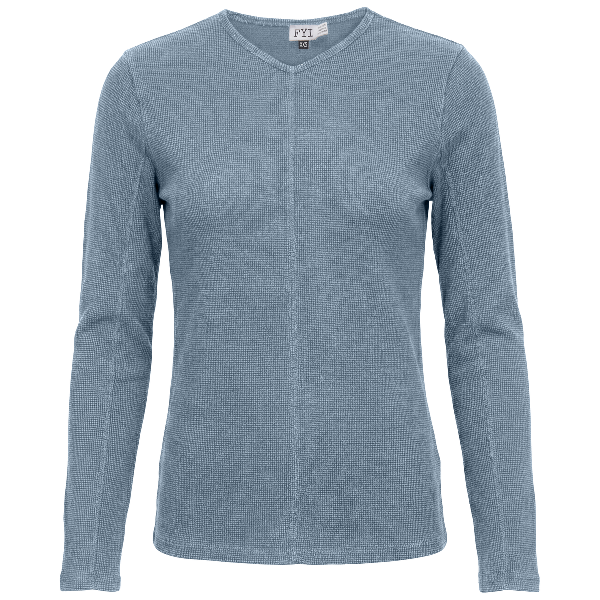 Waffle Loose Top in Denim by FYI