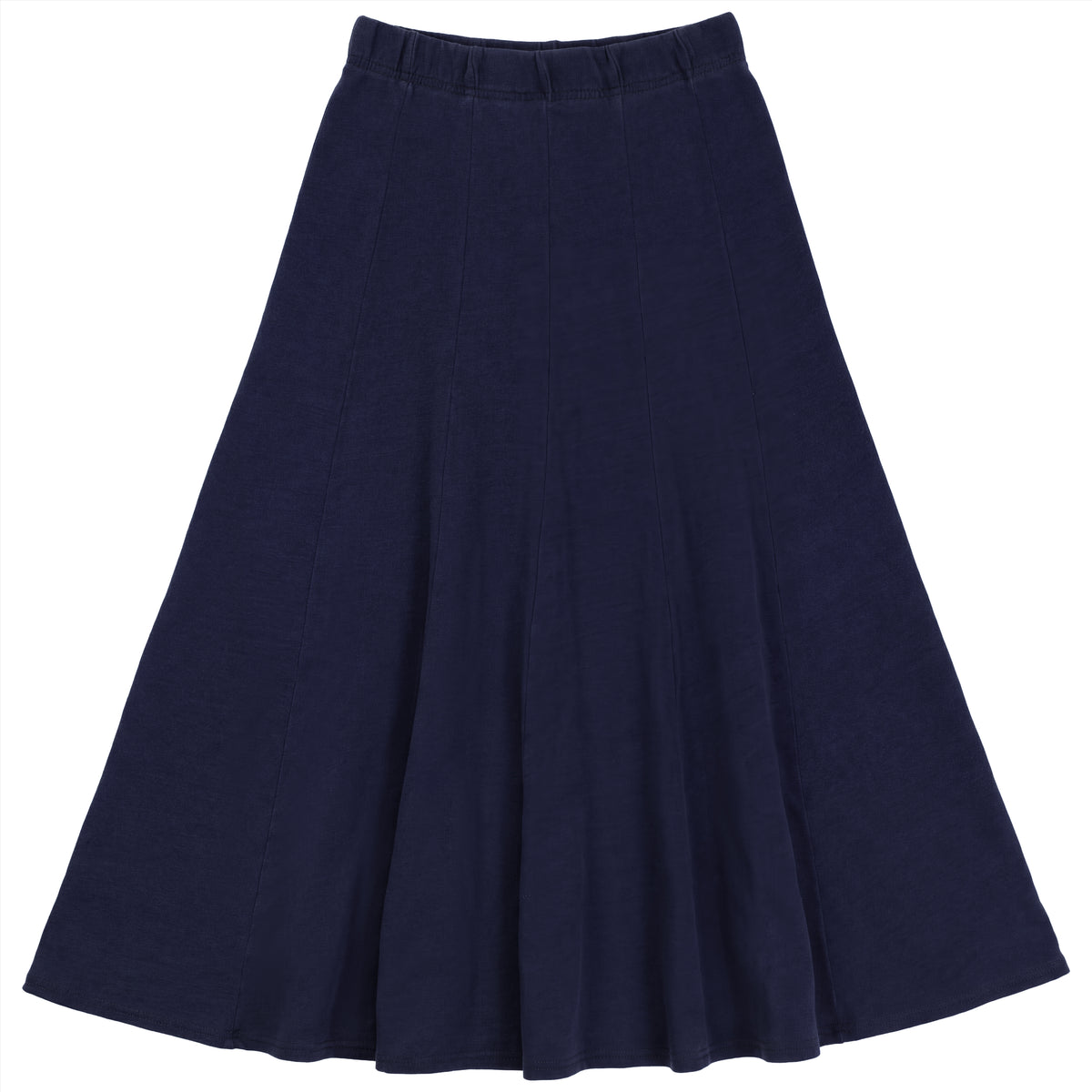 Midi Denim Terry Skirt in Dark Denim by FYI