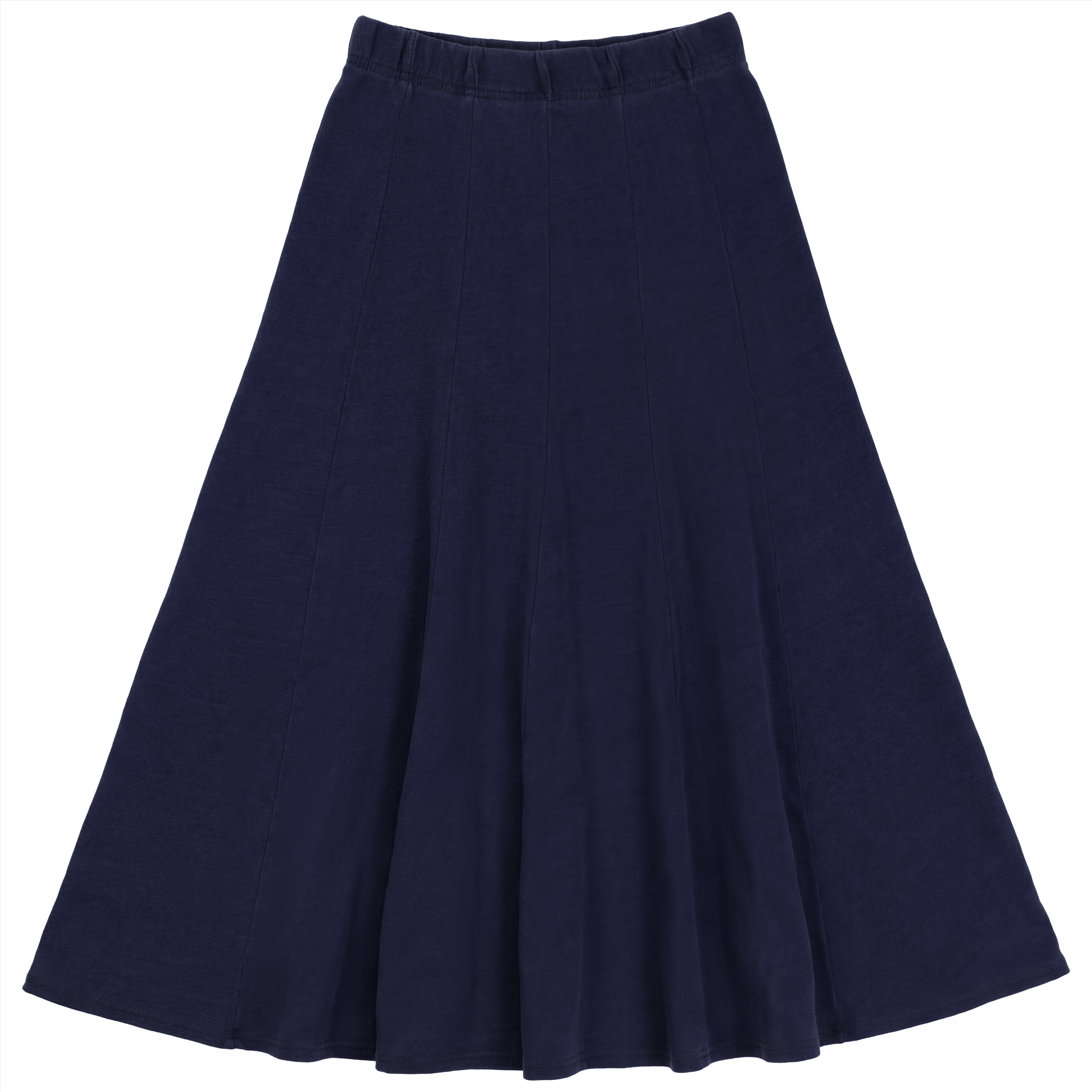 Midi Denim Terry Skirt in Dark Denim by FYI