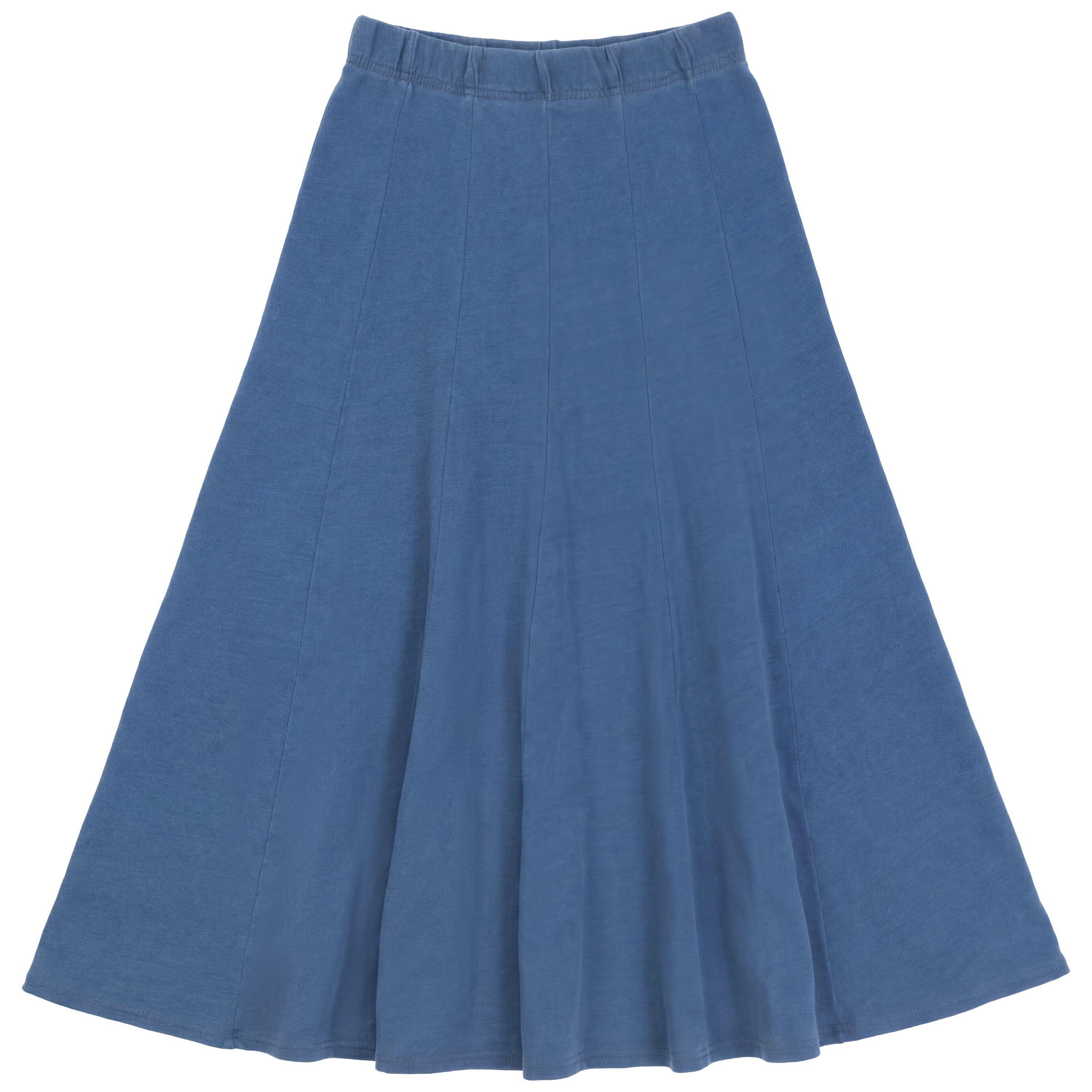 Midi Denim Terry Skirt in Denim by FYI