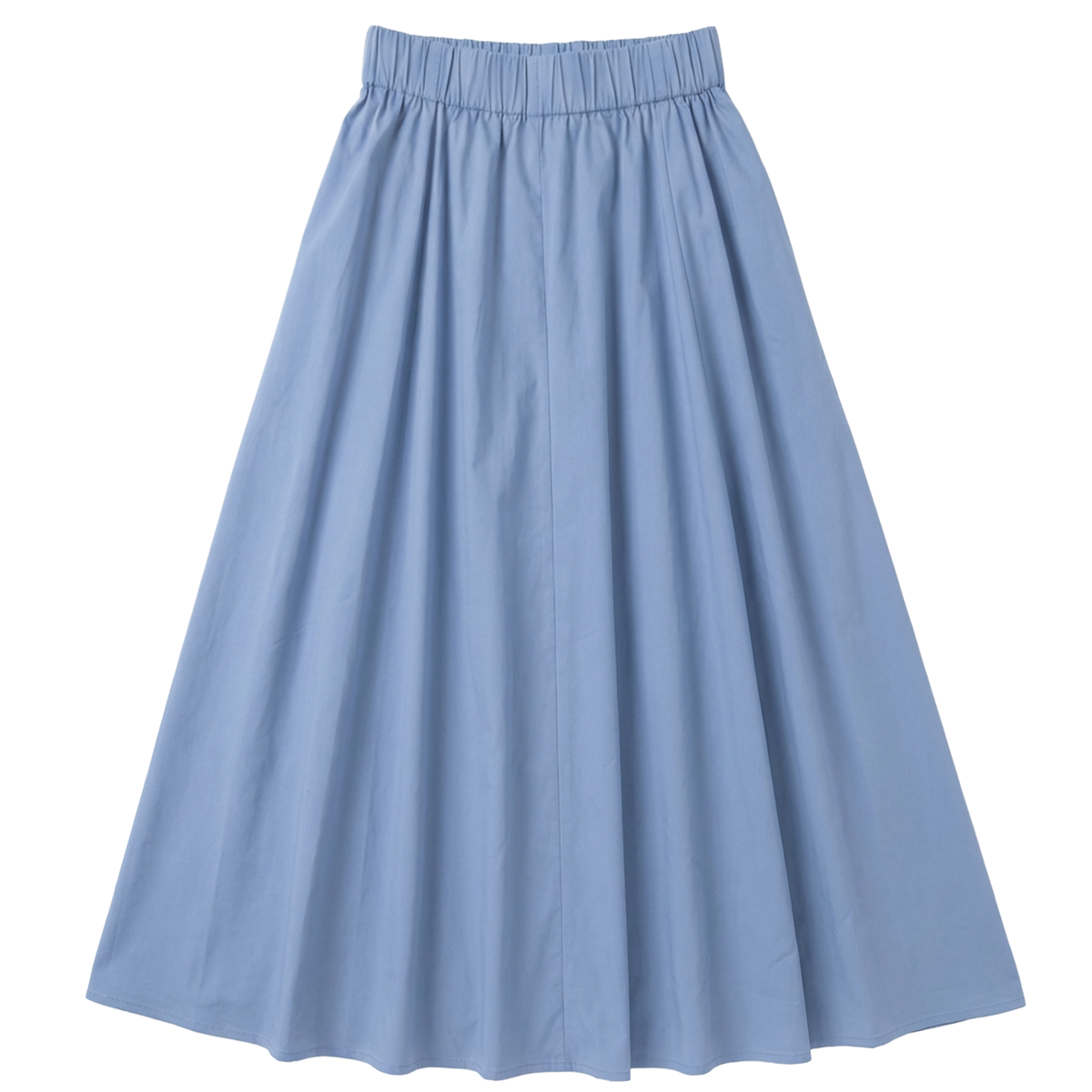 Midi Paneeled Flare Skirt in Denim by Aspect
