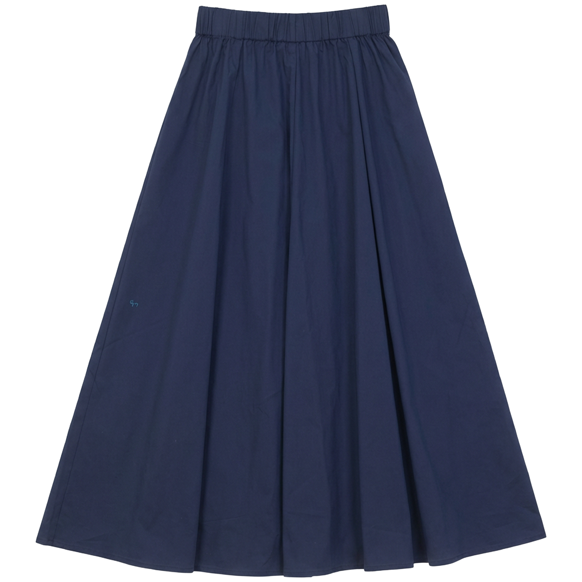 Midi Paneeled Flare Skirt in Navy by Aspect