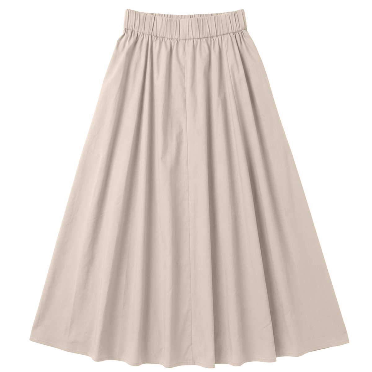 Midi Paneeled Flare Skirt in Sand by Aspect