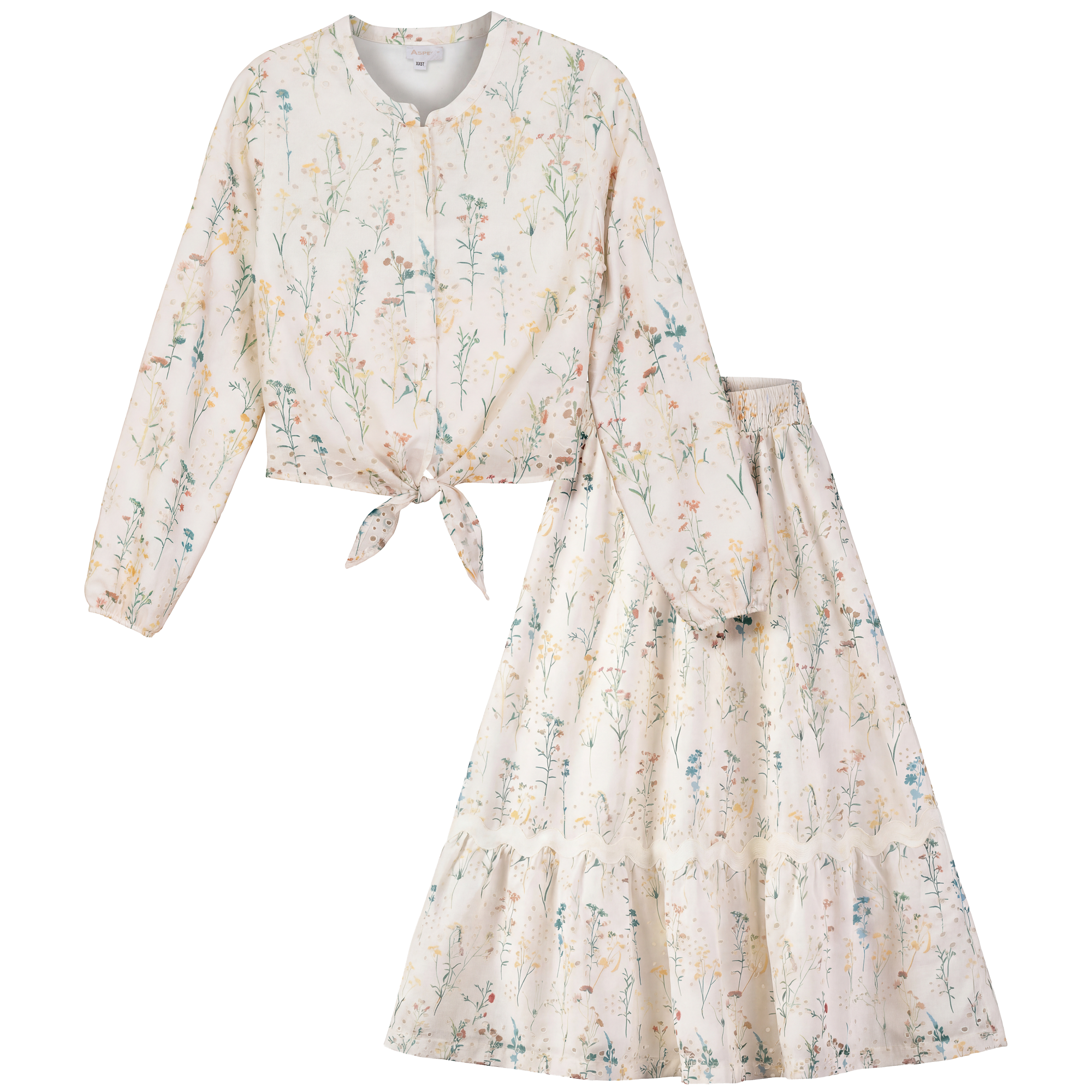 Floral Woven Embroidered Set in by Aspect