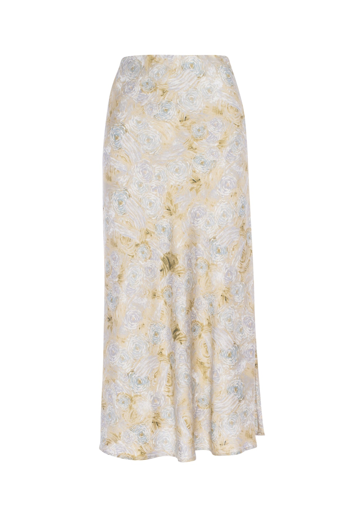 Midi Printed Skirt in Blue by Aspect