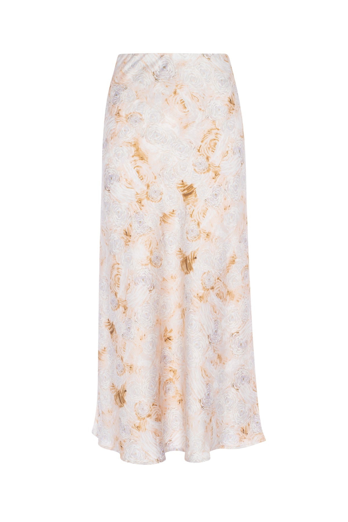 Midi Printed Skirt in Pink by Aspect