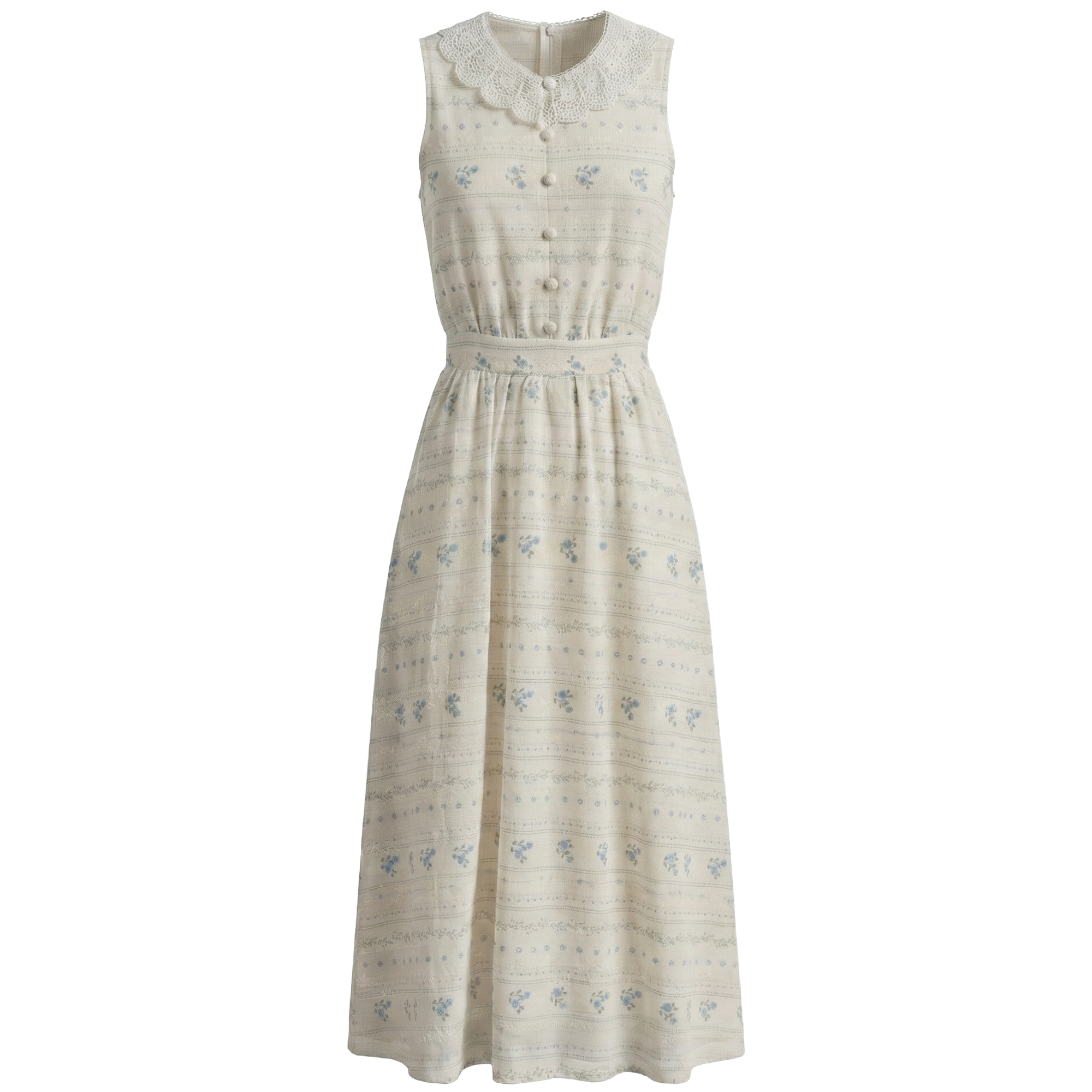 Woven Lace Jumper in Blue by Aspect