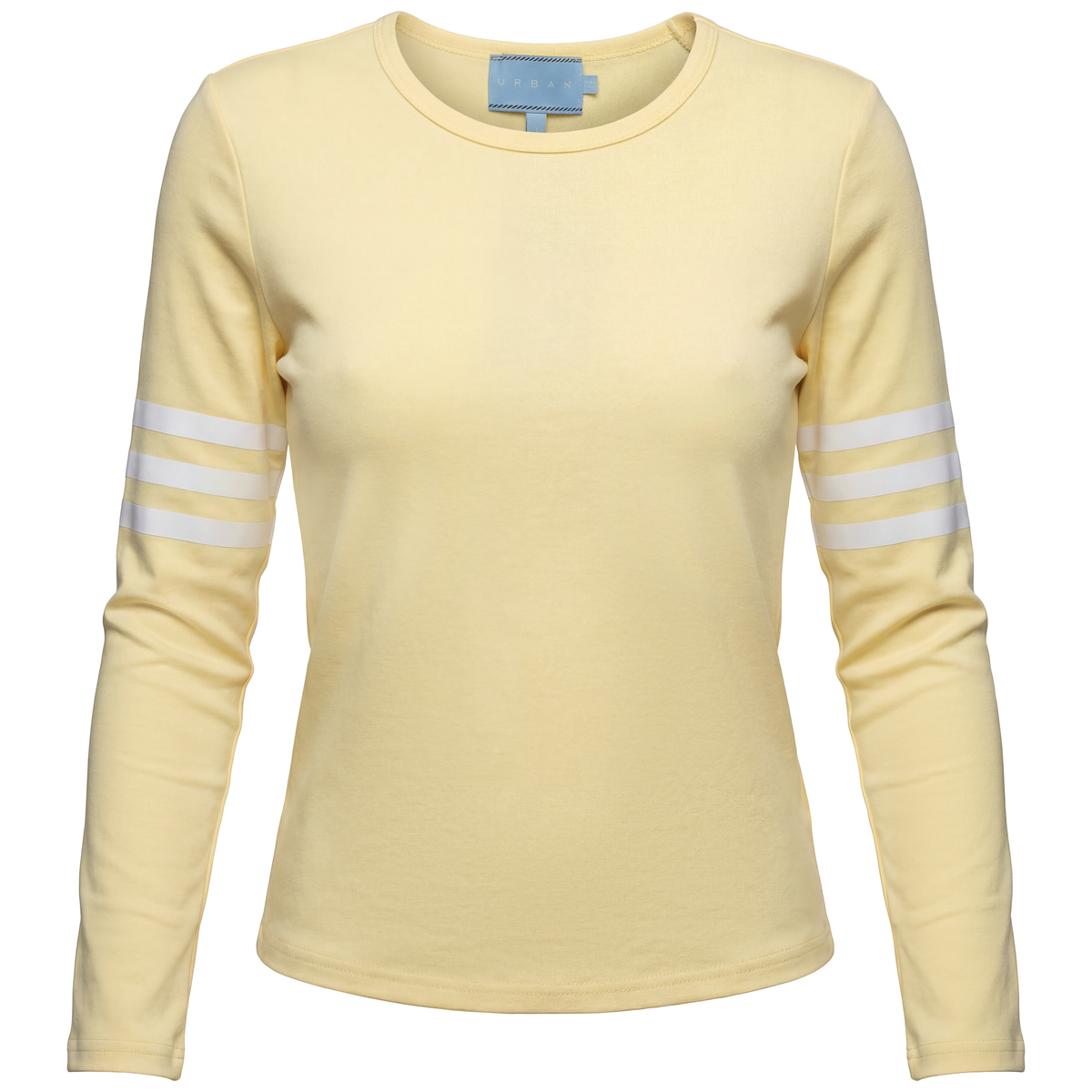 Cotton Striped Top in Butter by Urban