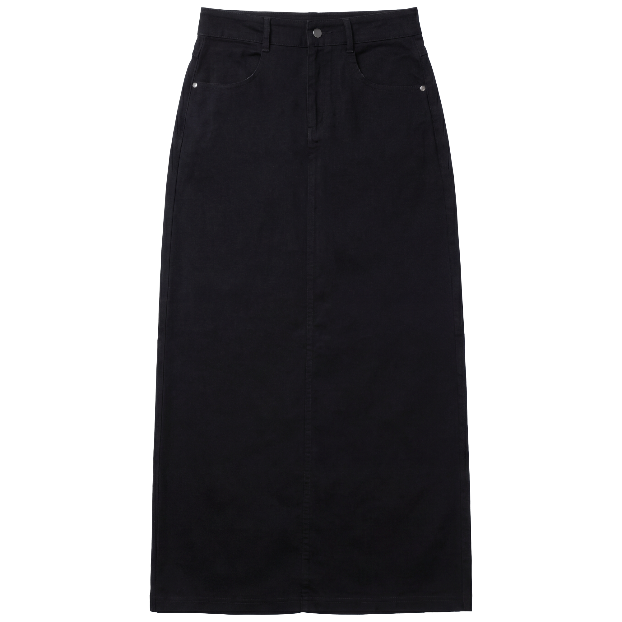 Denim Stretch Skirt in Black by Urban