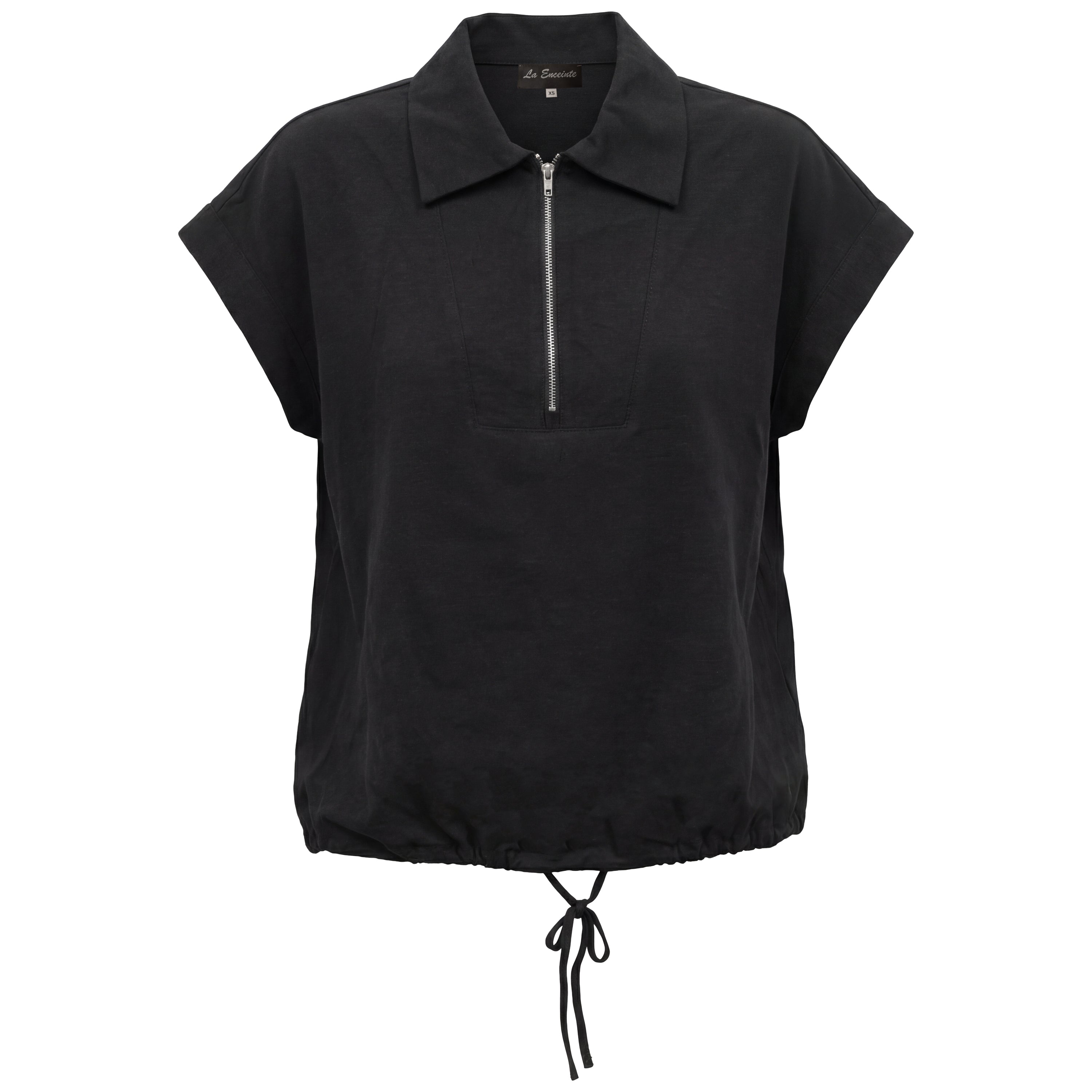 Maternity Linen Bungee Vest in by La Enceinte