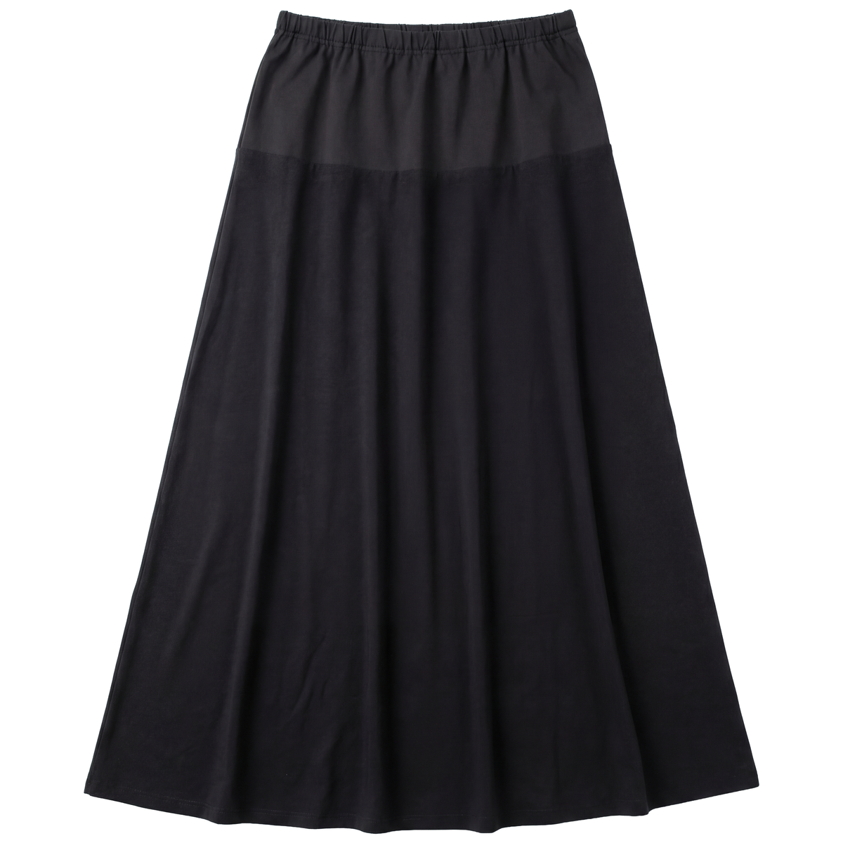 Maternity Linen Maxi Skirt in Black by La Enceinte