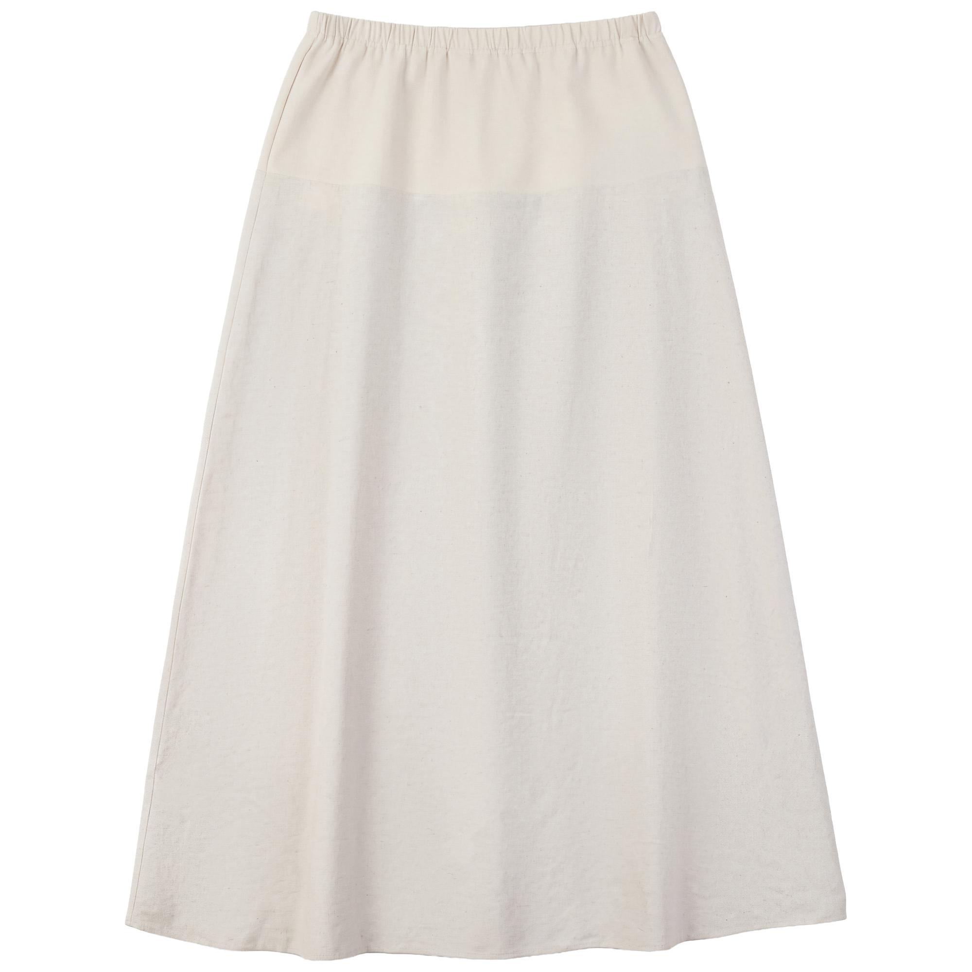 Maternity Linen Maxi Skirt in Stone by La Enceinte