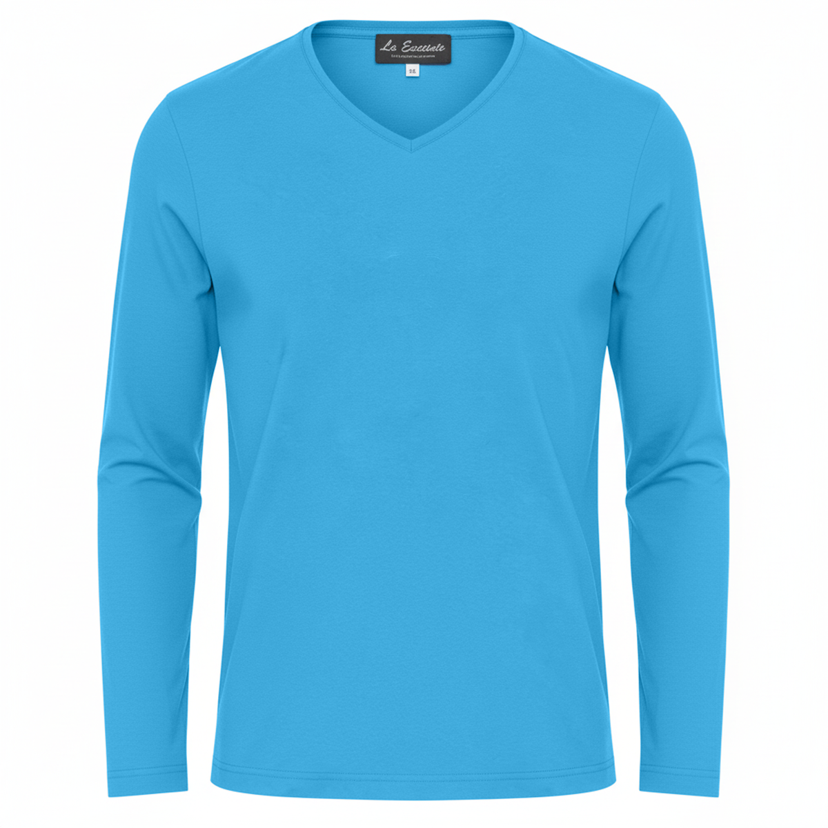 Ladies Maternity V Neck Bungee Tee in Blue by La Enceinte