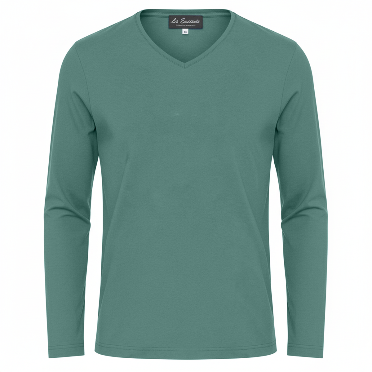 Ladies Maternity V Neck Bungee Tee in Dark Mint by La Enceinte