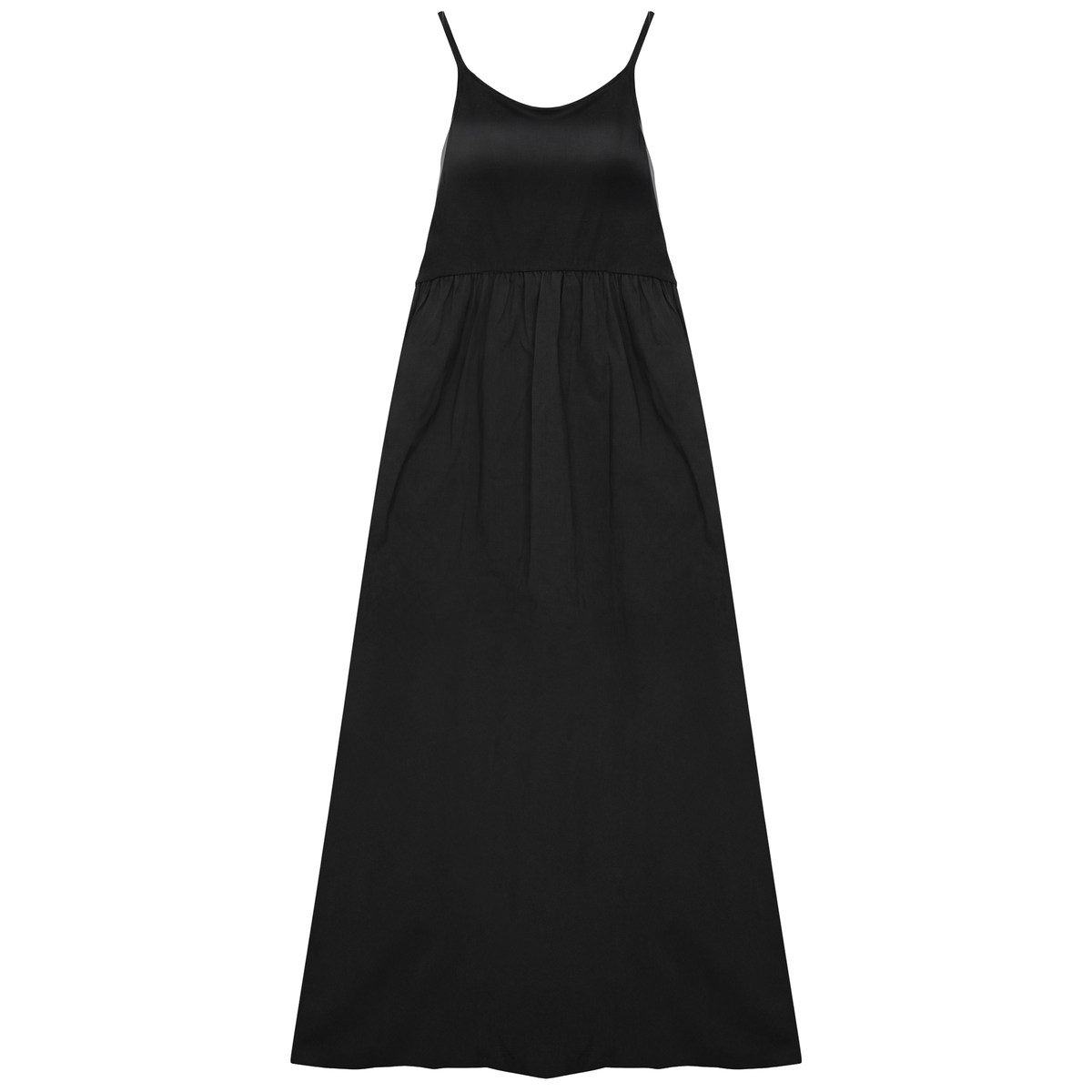 Cotton Maxi Jumper in Black by La Enceinte