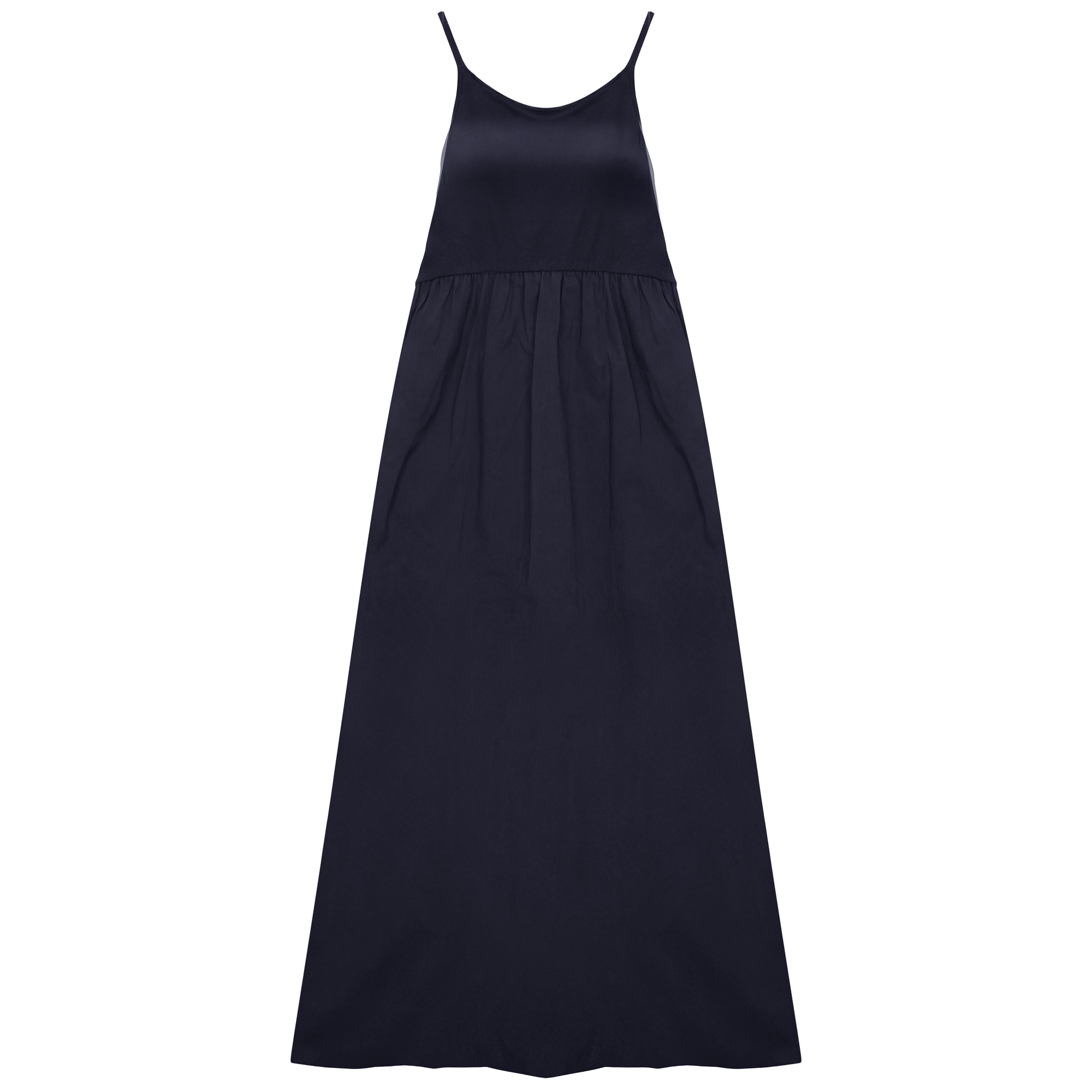 Cotton Maxi Jumper in Dark Navy by La Enceinte