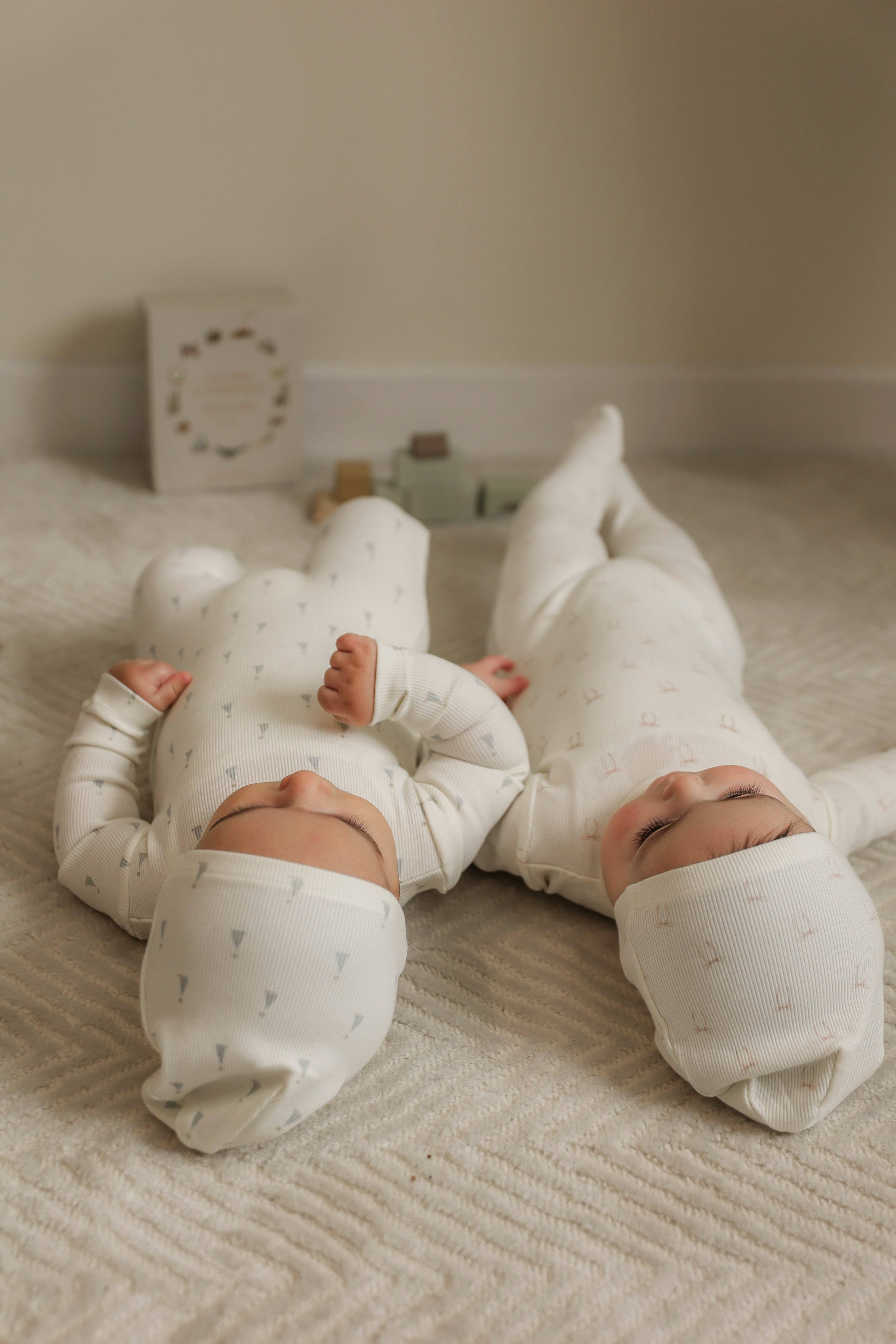 Bow/Sail Boat Print Onesie and Hat in by Whipped Cocoa