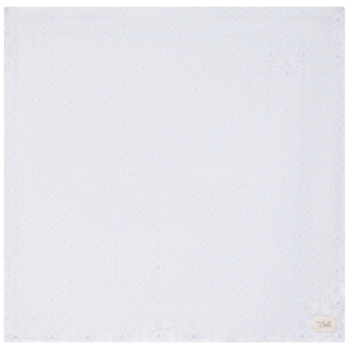 Boat/ Floral Print Blanket in White Sky One Size by Bebe Bella