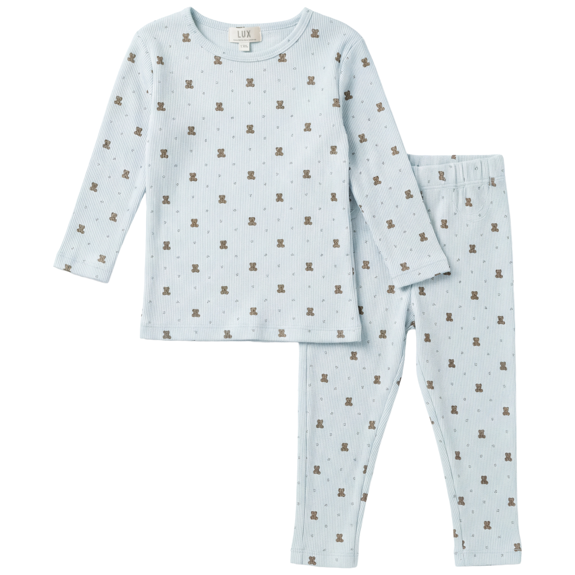 Bear/ Bow Set in Chalk Blue by LUX Regular