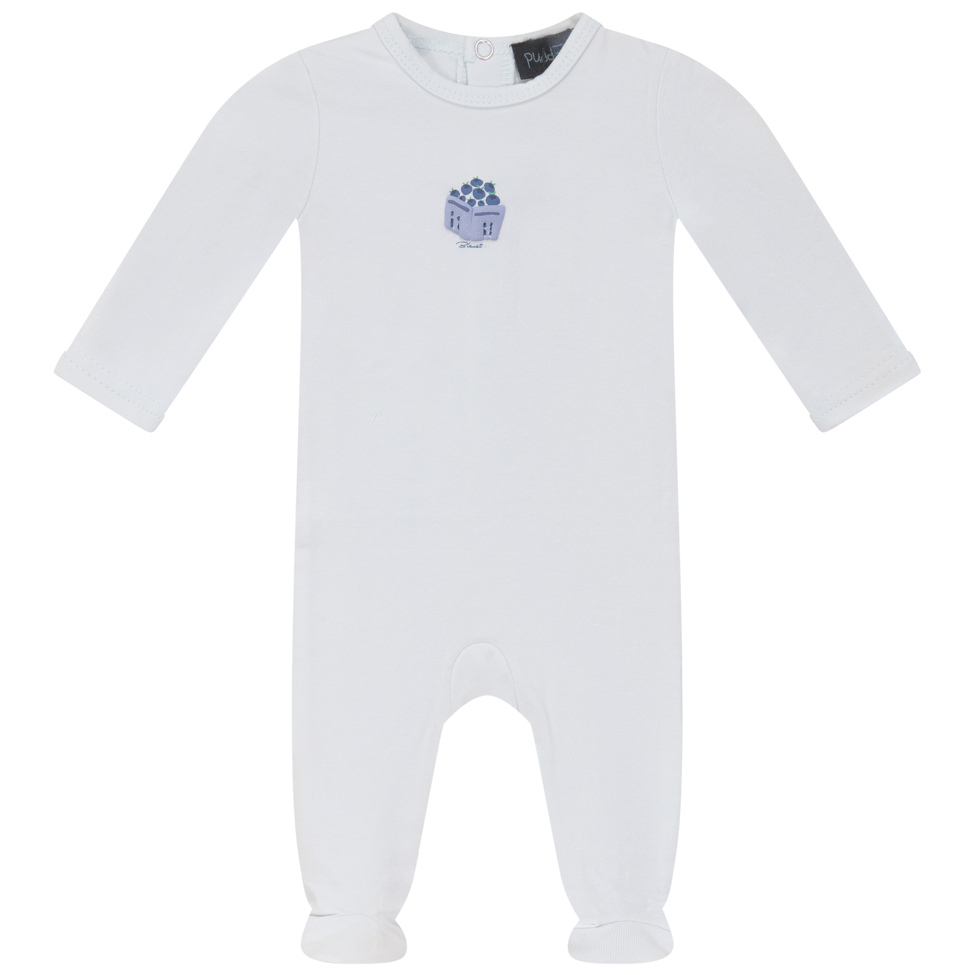 Berry Box Onesie in Powder Blue by Puddles