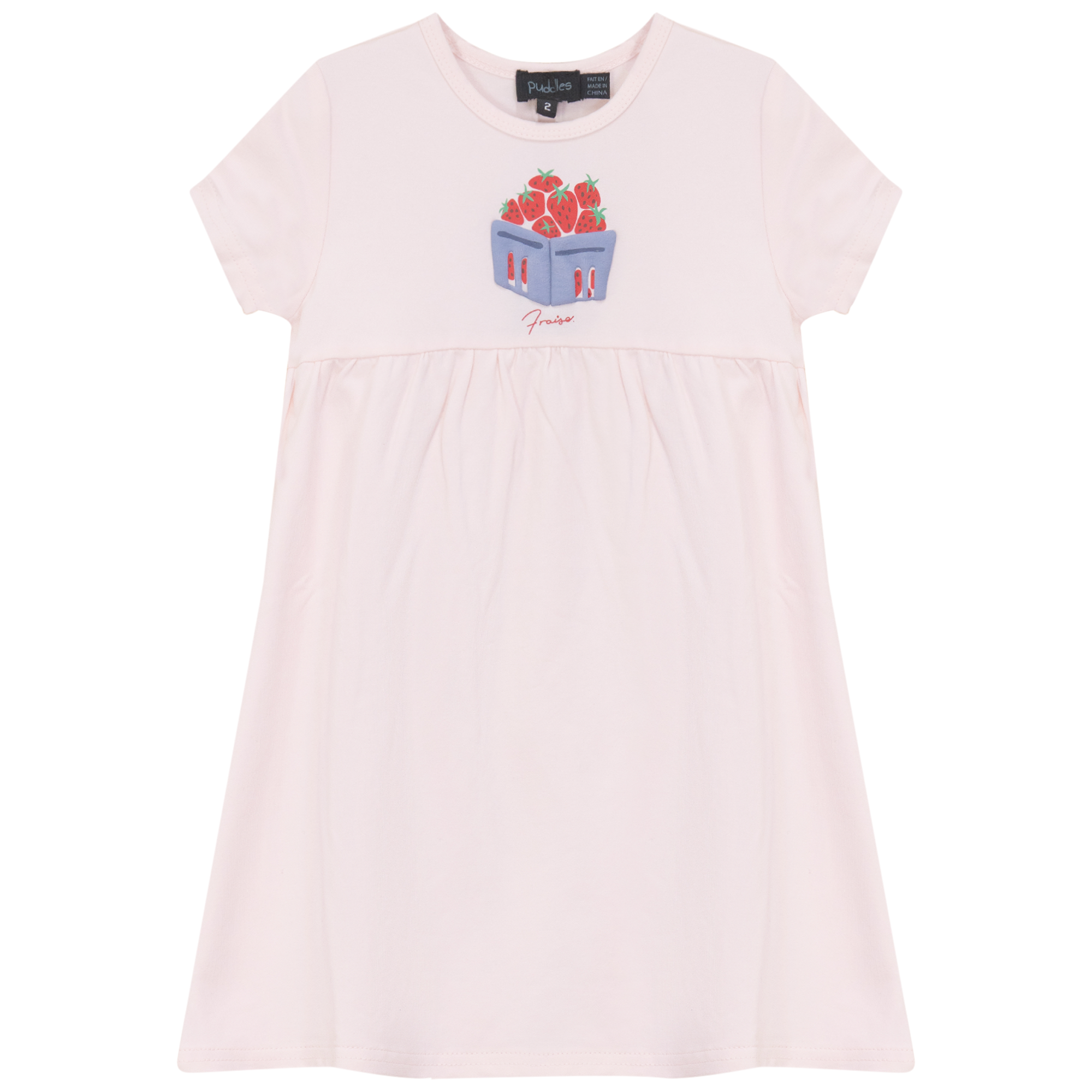 Strawberry Box Dress in Pink Sorbet by Puddles