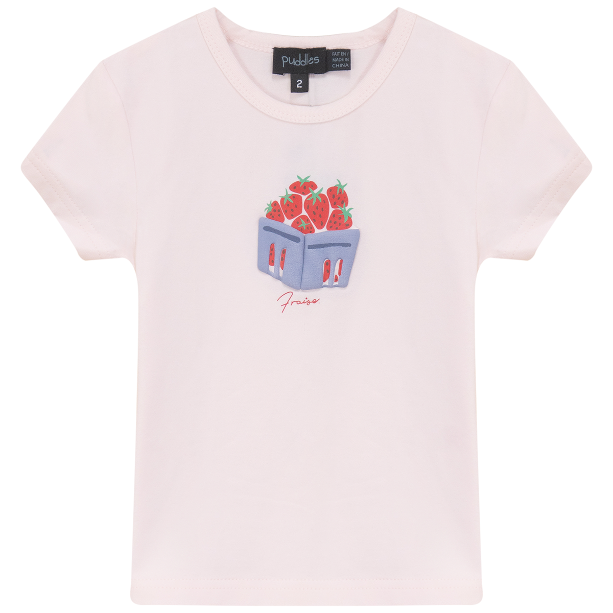 Strawberry Box Top in Pink Sorbet by Puddles