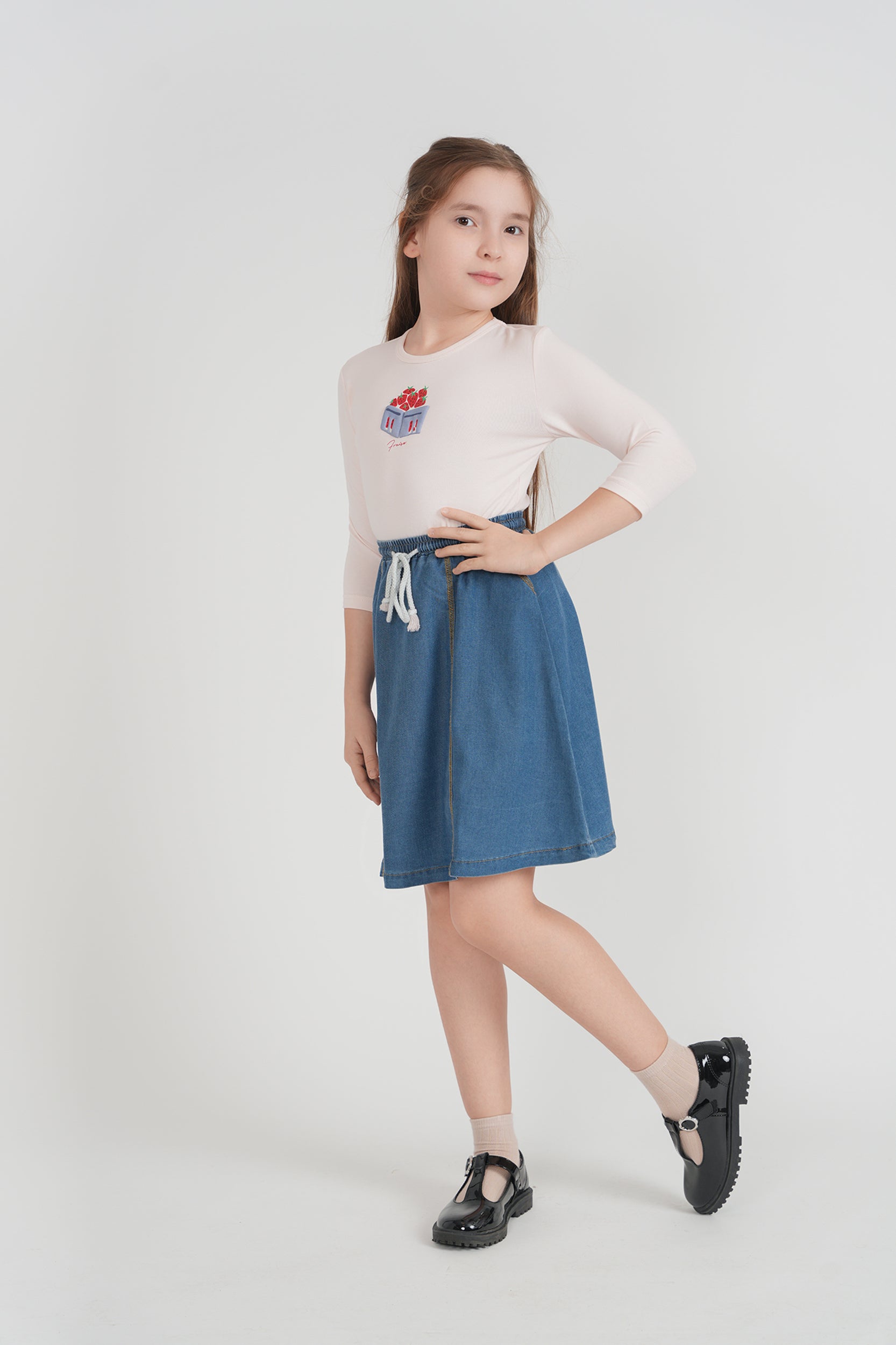 Strawberry Box Top in by Puddles