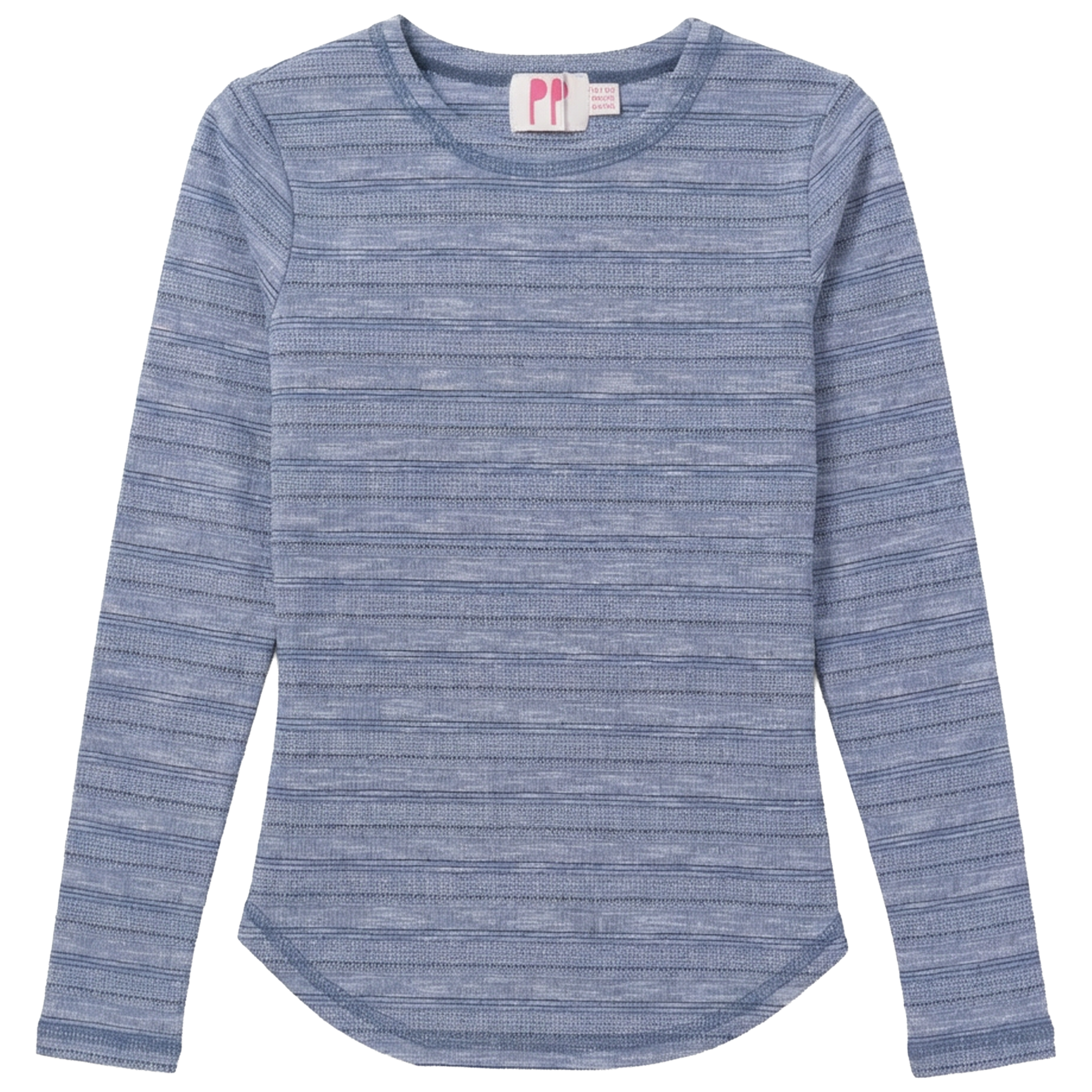 Ribbed Stripped Tshirt in Dark Denim by Pinky Promise