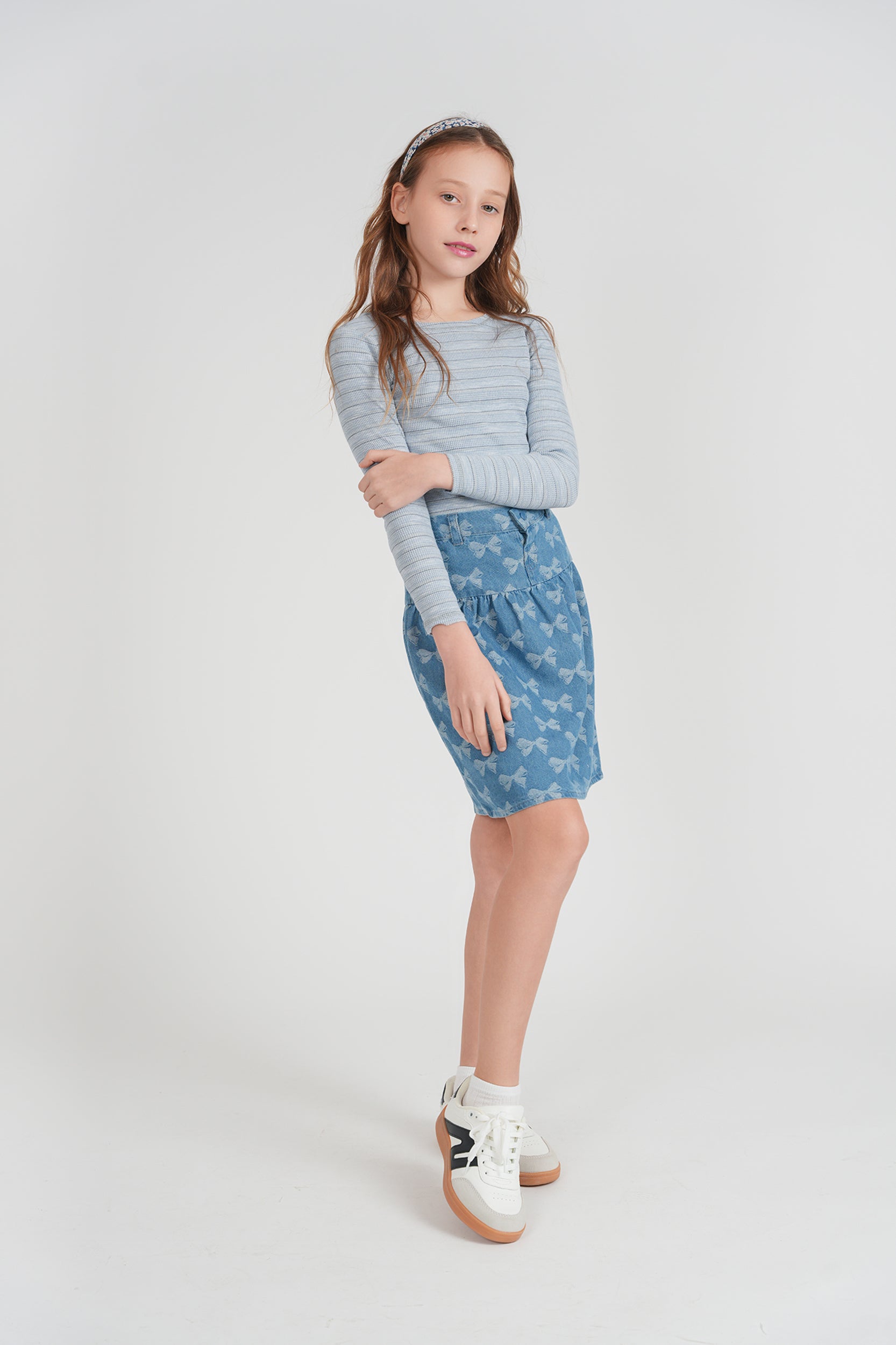 Ribbed Stripped Tshirt in by Pinky Promise