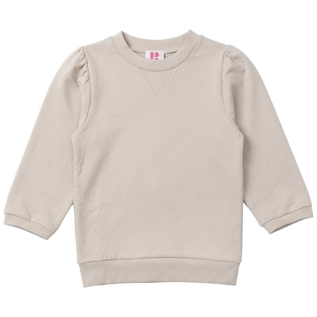 Puff Sleeve T-Shirt in Beige by Pinky Promise