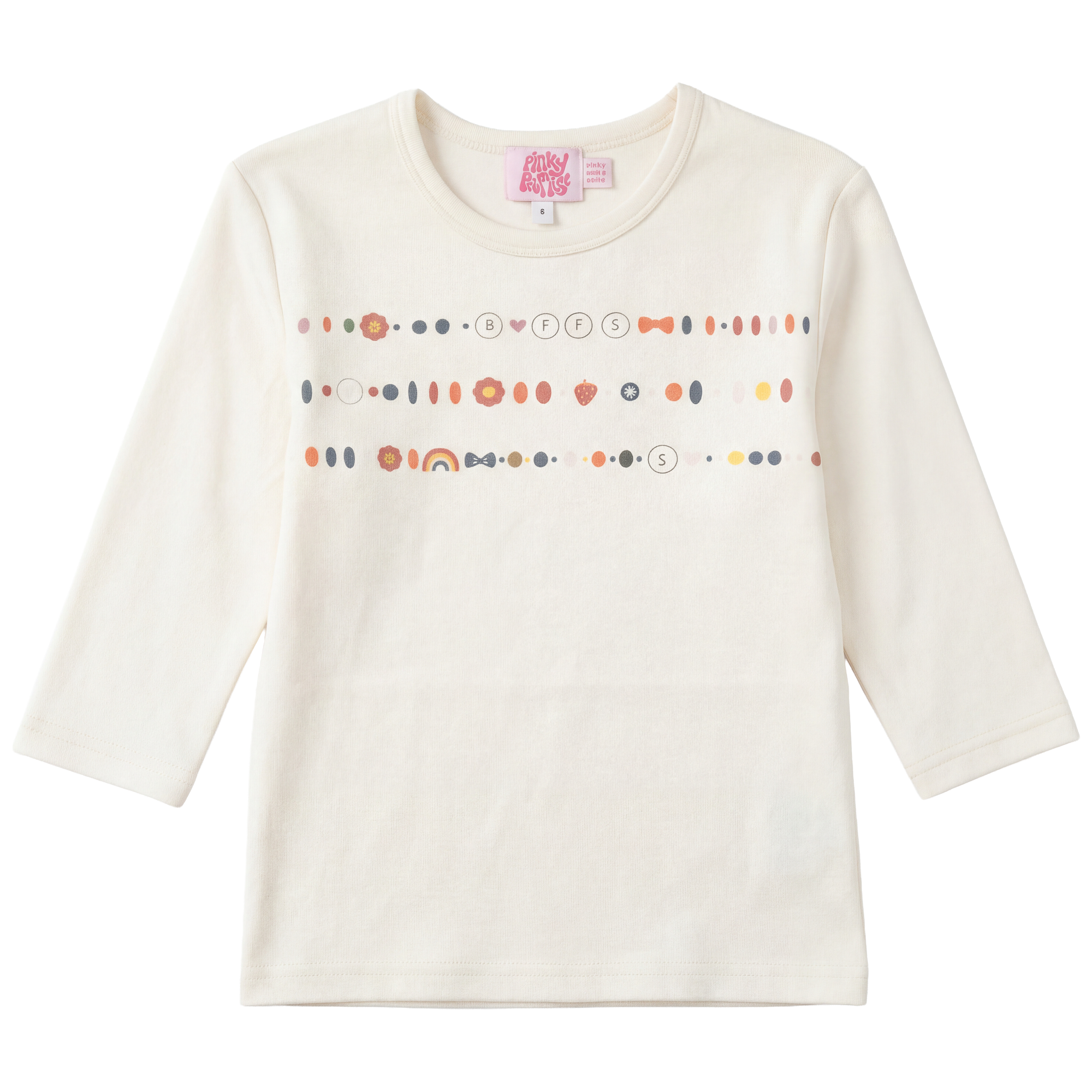 BFFS Print Top in Cream by Pinky Promise