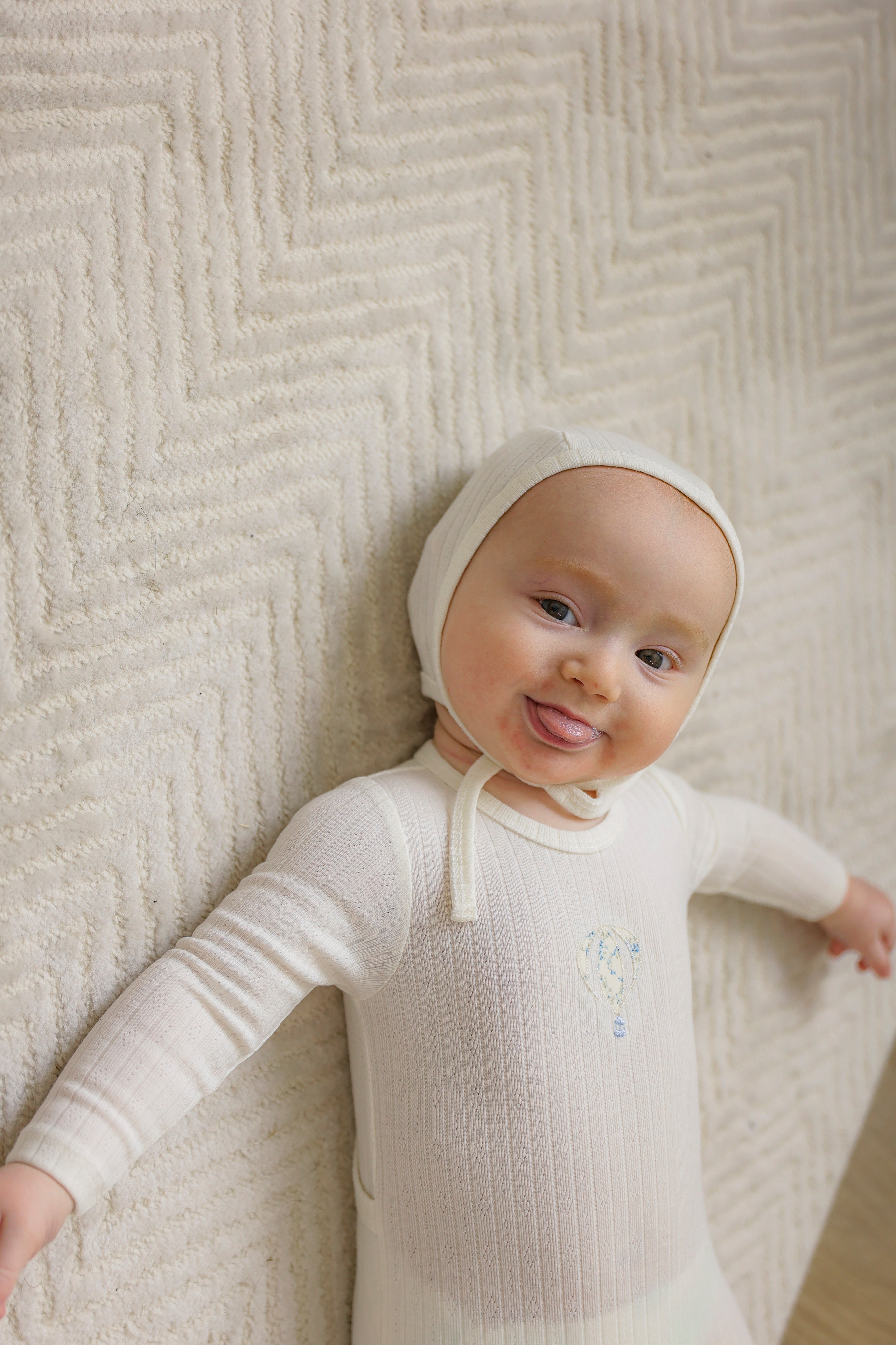 Hot Air Balloon Pointelle Onesie in by Bebe Bella