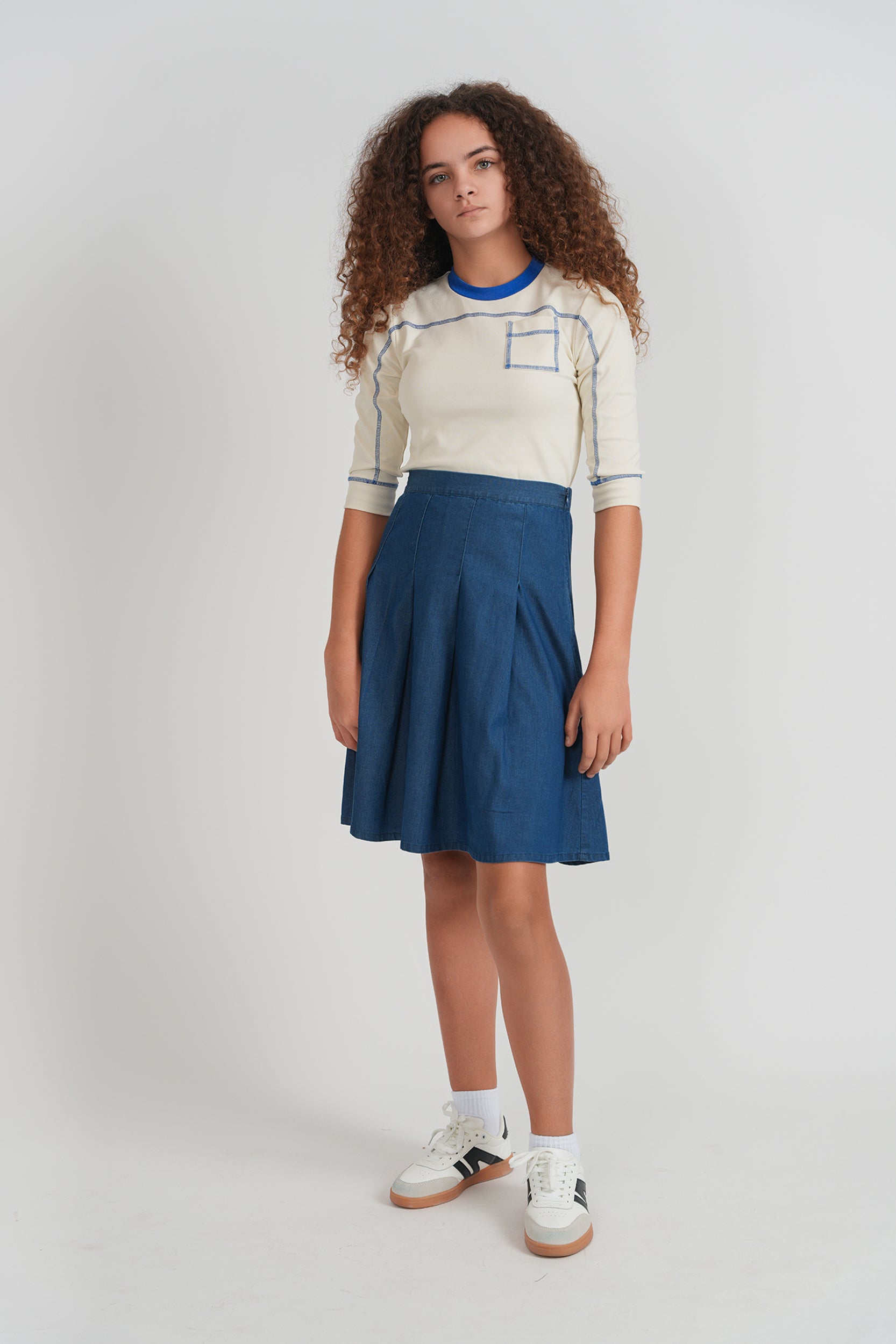 Color Block Pocket T shirt in by Pinky Promise
