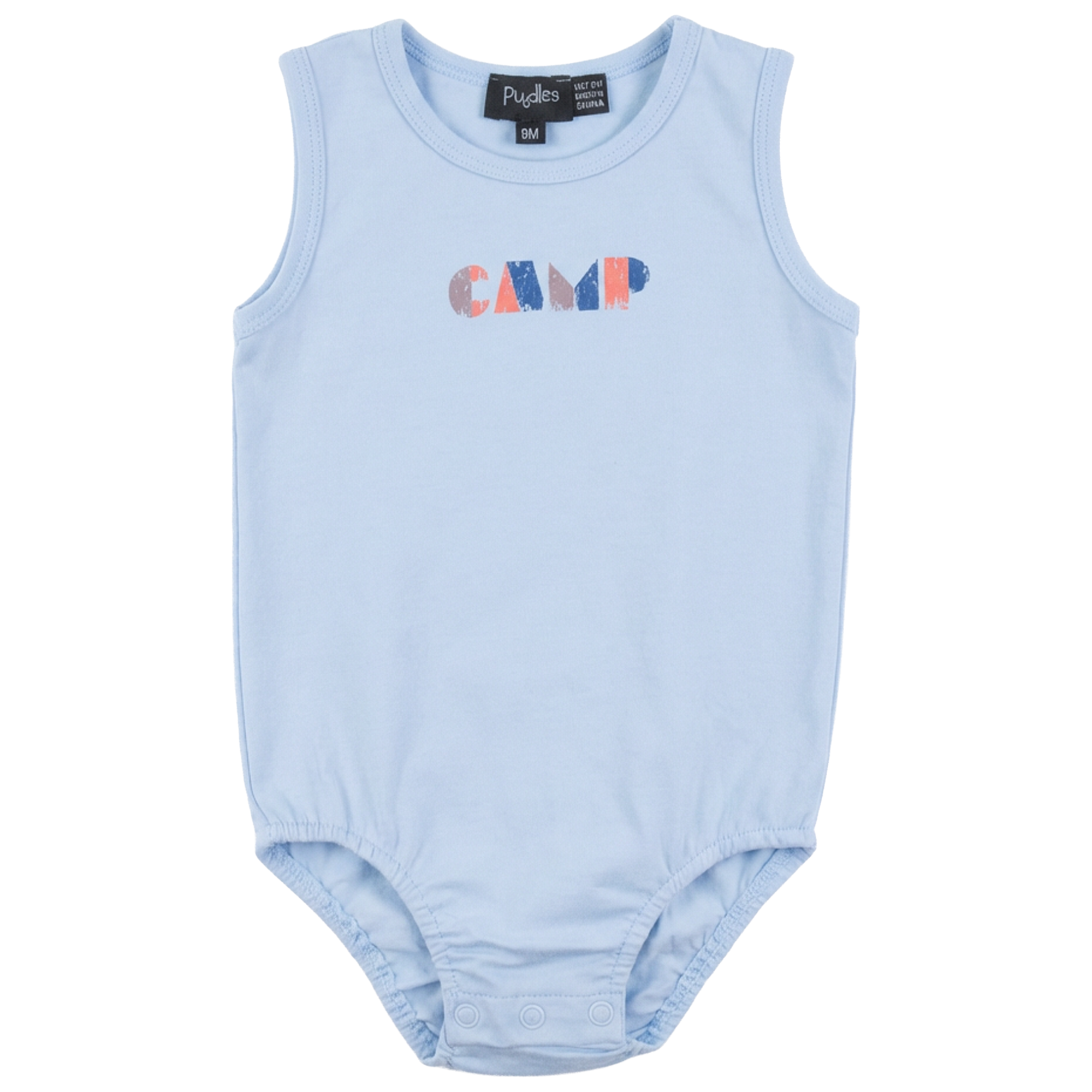 Multi Color Stripe Onesie in Blue by Puddles