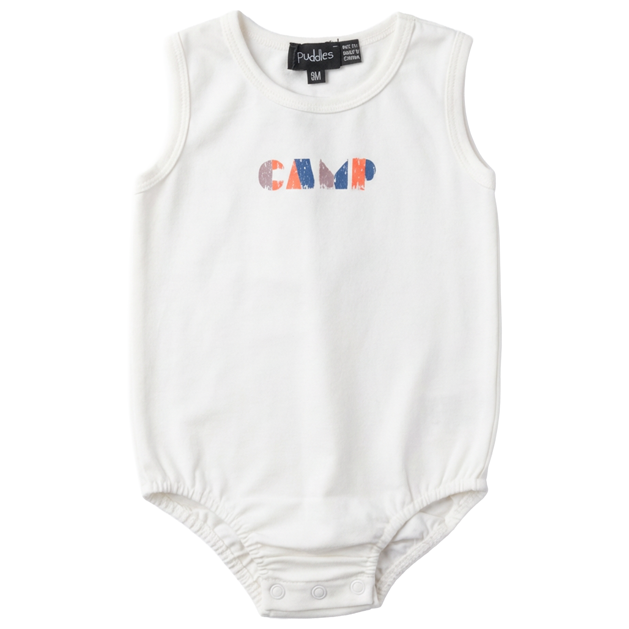 Multi Color Stripe Onesie in Ivory by Puddles