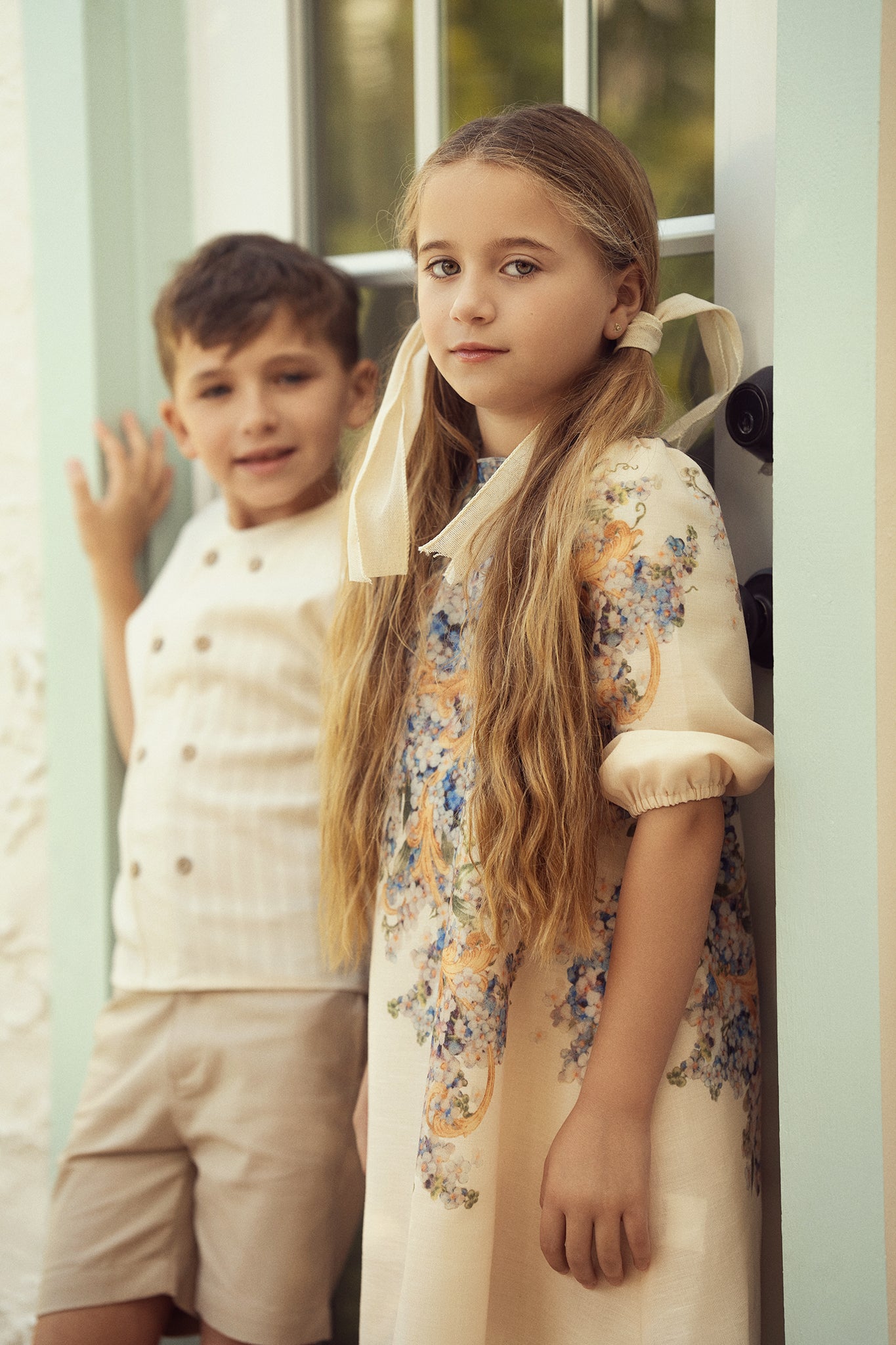 Boarder Floral Dress