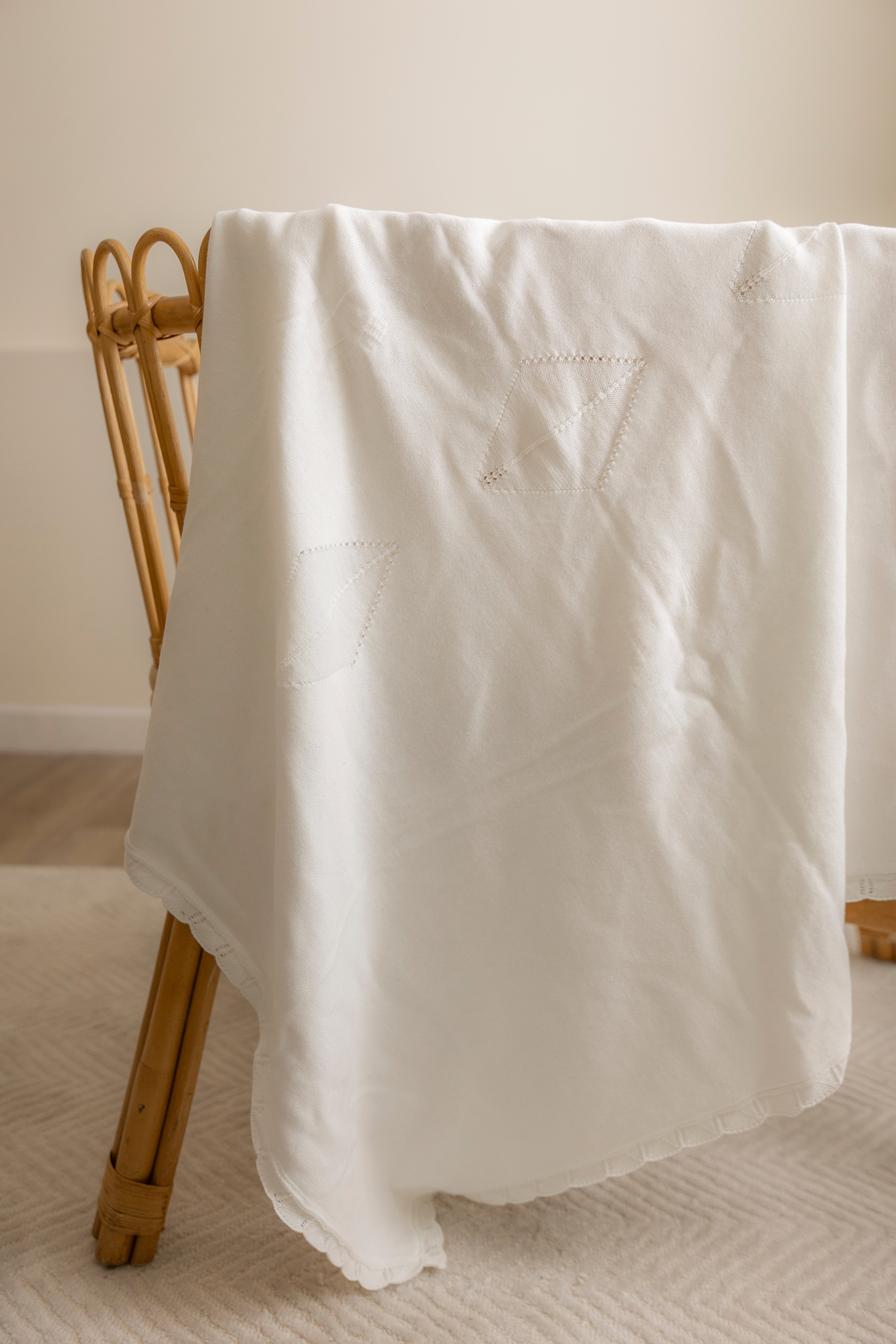 Diamond Knit Blanket in by Bebe Bella